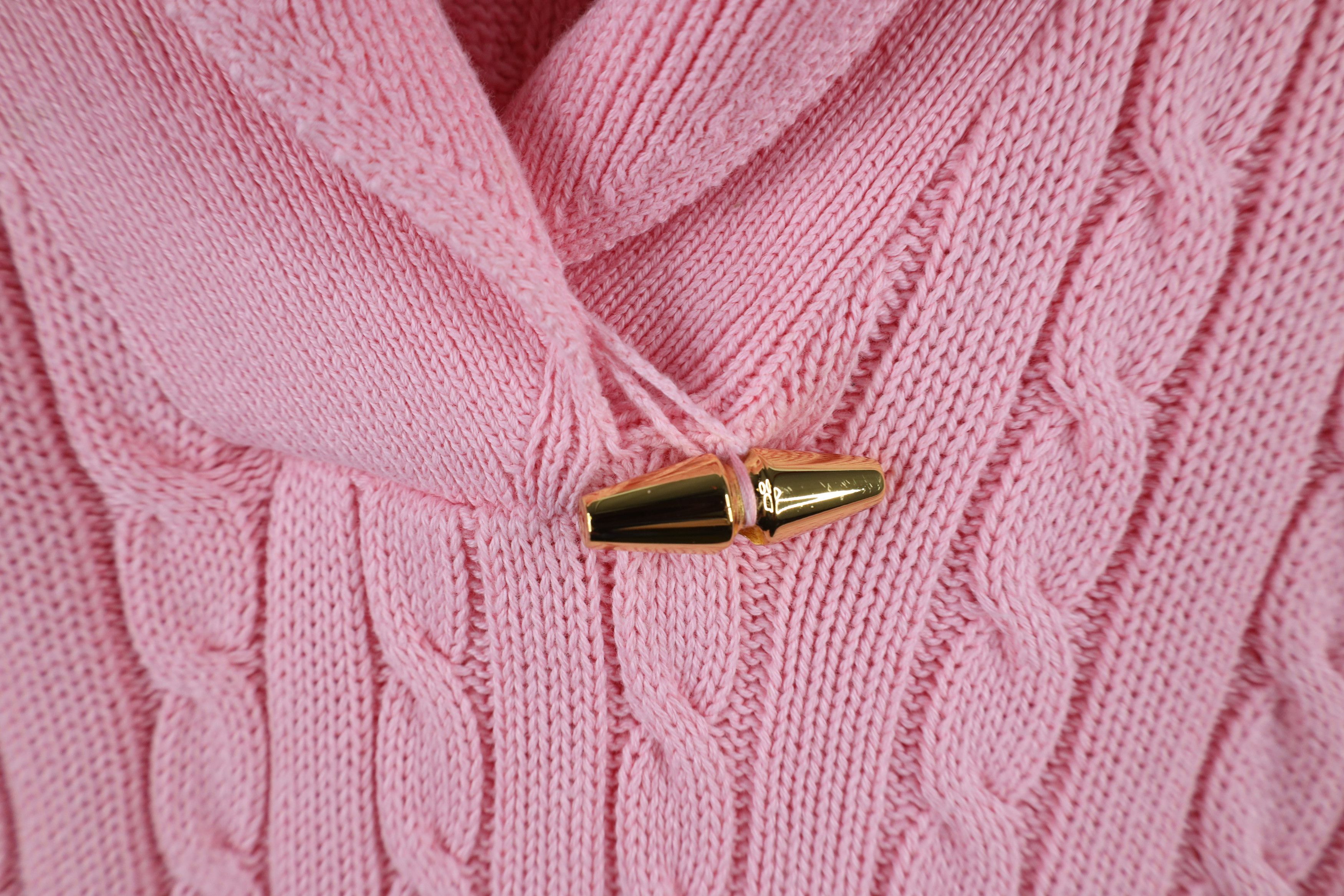 Ralph Lauren × Vintage Vintage 90s Ralph Lauren Shawl Collar Cable Knit Sweater Size L / US 10 / IT 46 - 4 Thumbnail