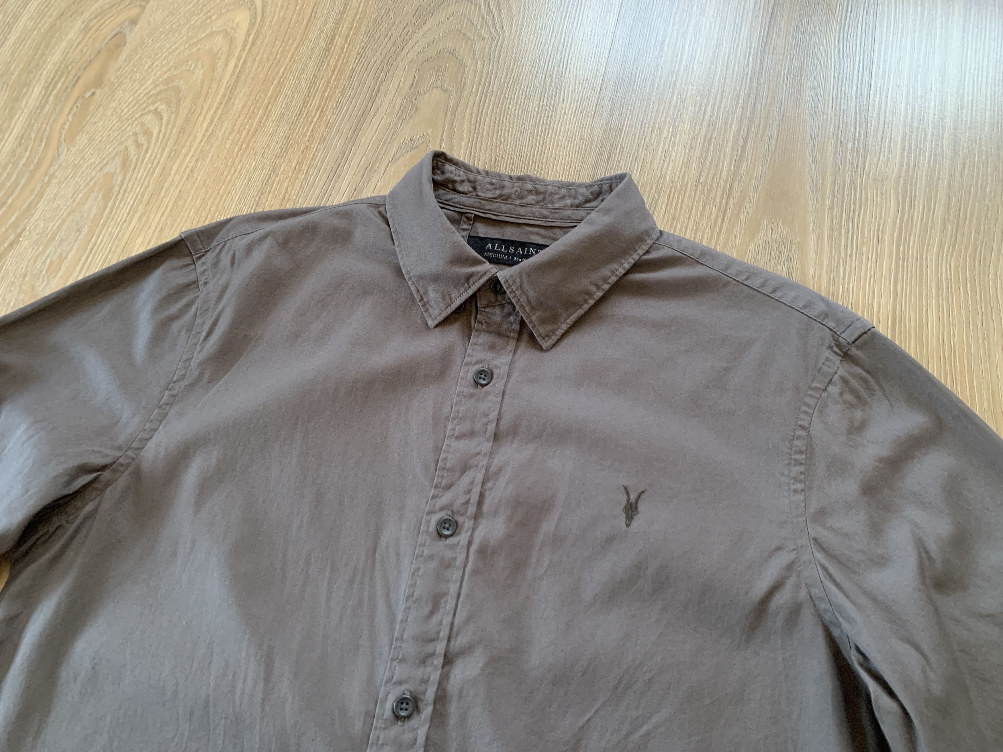 Allsaints Allsaints Redondo Men's Cotton Long Sleeve Shirt Size US M / EU 48-50 / 2 - 4 Thumbnail