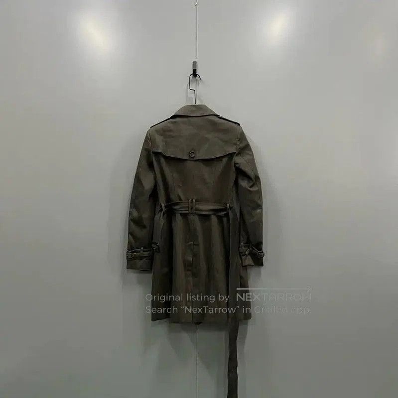 Burberry Burberry Long Green Cotton Coat for Women. Size XXS / US 00 / IT 34 - 2 Thumbnail