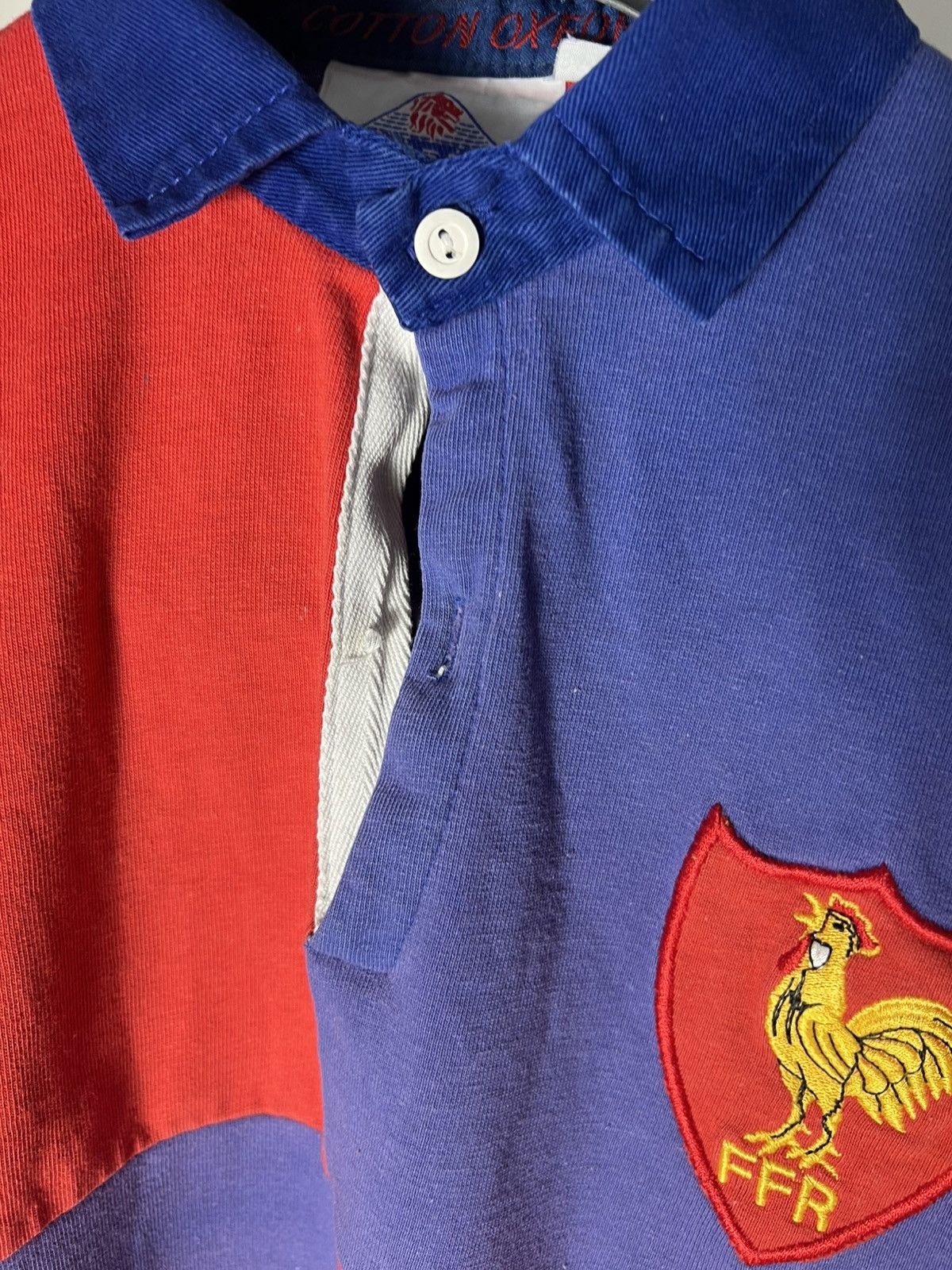 Cotton Traders × Vintage VERY RARE COTTON OXFORD FRANCE RUGBY JERSEY RETRO Y2K 90s Size US S / EU 44-46 / 1 - 4 Thumbnail