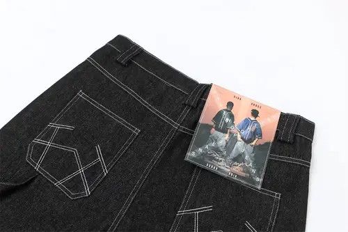 Other Loose casual black denim shorts with exposed stitching Size US 32 / EU 48 - 4 Thumbnail