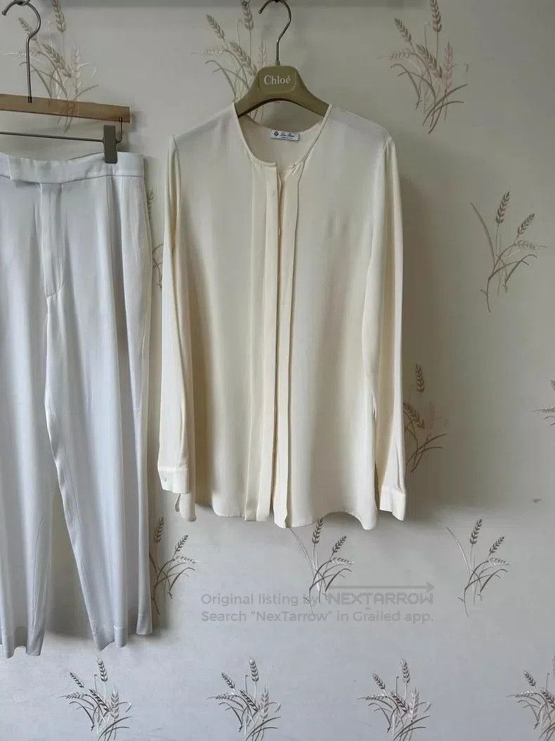 Loro Piana Loro Piana Cream Silk Long. Size US L / EU 52-54 / 3 - 1 Thumbnail