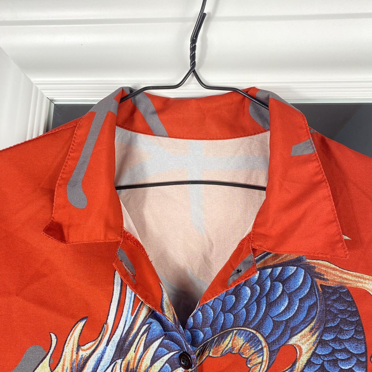 Japanese Brand VINTAGE JAPANESE TRADITIONAL DRAGONS RED SHIRT Size US L / EU 52-54 / 3 - 4 Thumbnail