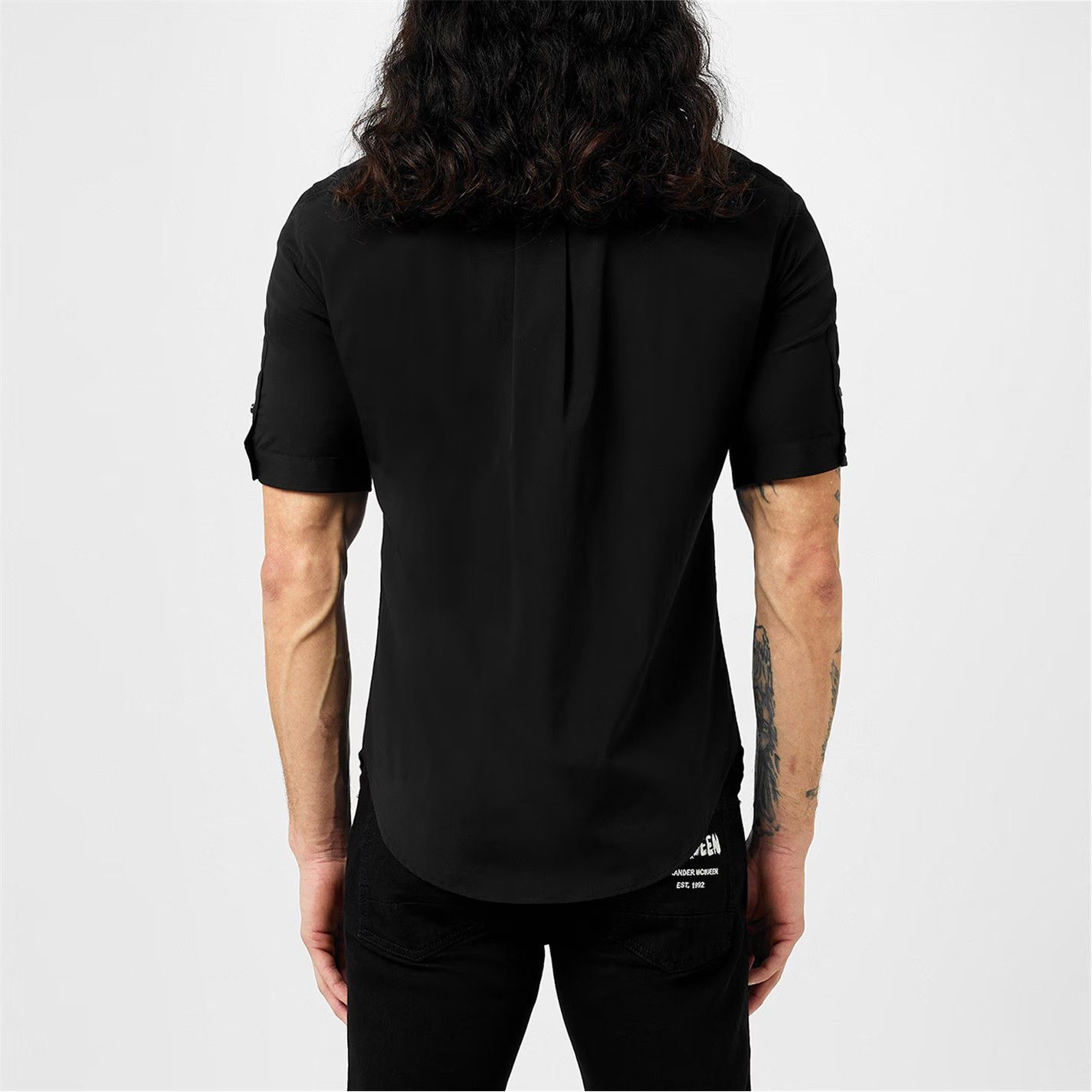 Alexander McQueen o1g2r1mq0326 Brad Pitt Shirt in Black Size US XS / EU 42 / 0 - 4 Thumbnail