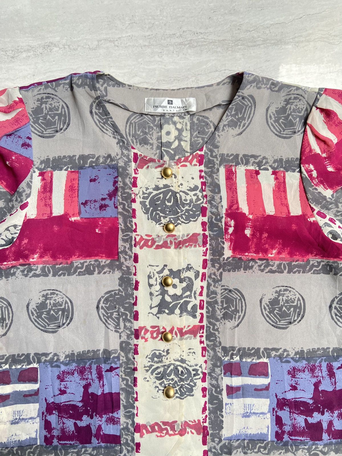 Pierre Balmain PIERRE BALMAIN PARIS Blouse Size S / US 4 / IT 40 - 3 Thumbnail