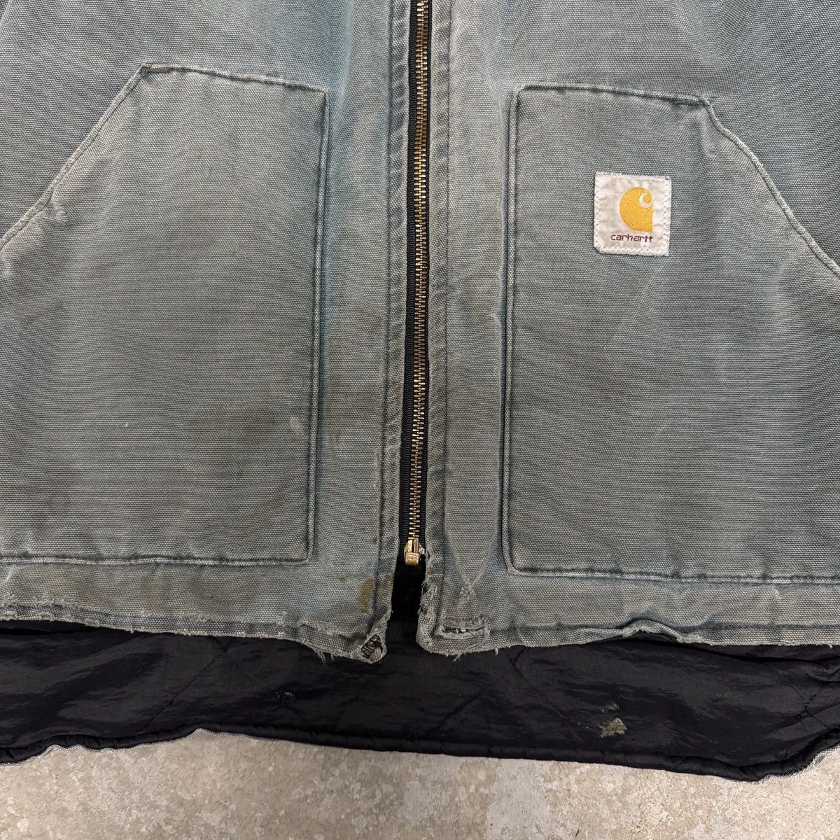 Carhartt Vintage Carhartt Vest Faded Green Size US L / EU 52-54 / 3 - 5 Thumbnail