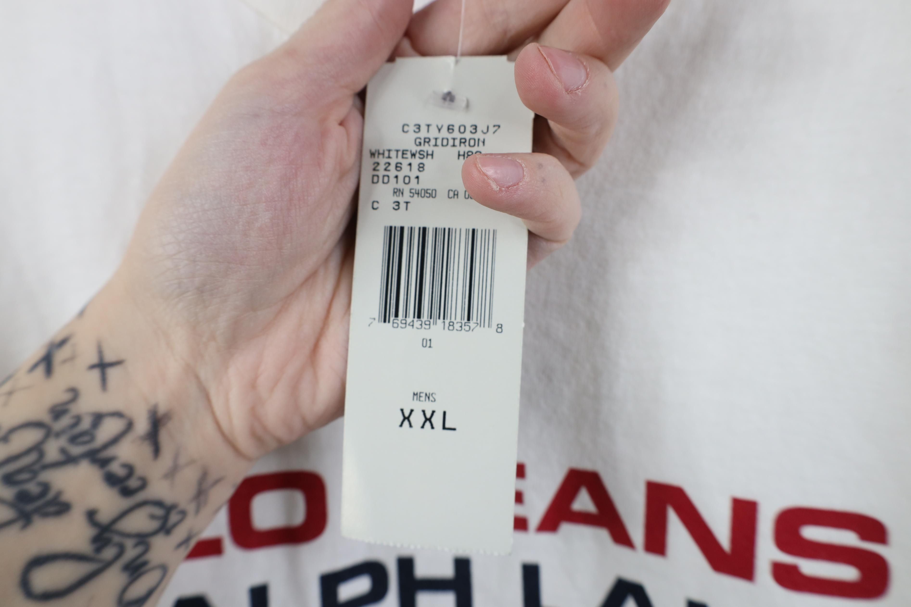 Polo Ralph Lauren Deadstock Vintage 90s Ralph Lauren Monogram Jumbo T-Shirt Size US XXL / EU 58 / 5 - 7 Thumbnail