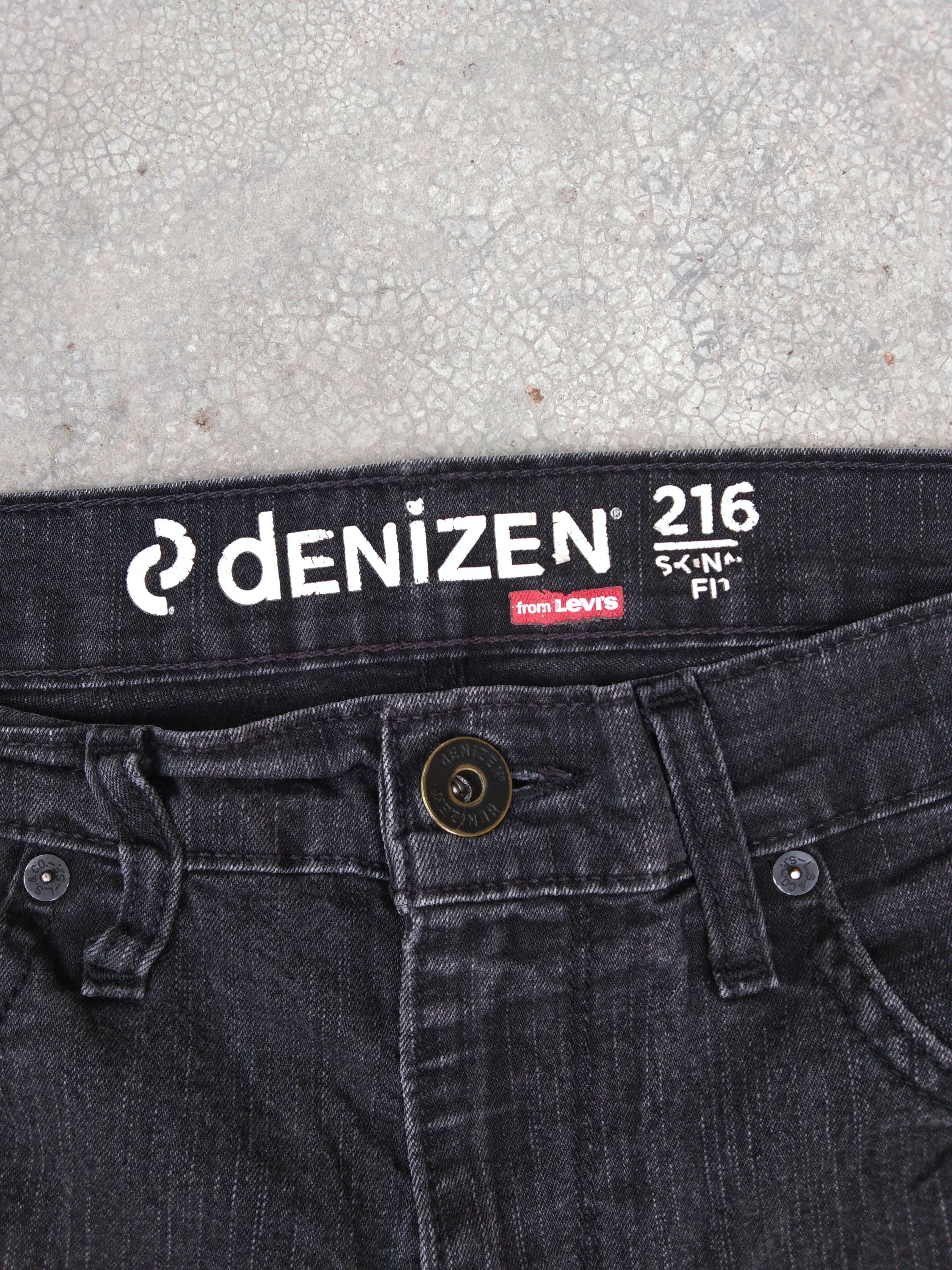 Levi's Denizen x Levis Black Skinny Fit Jeans 32x30 Size US 32 / EU 48 - 4 Thumbnail