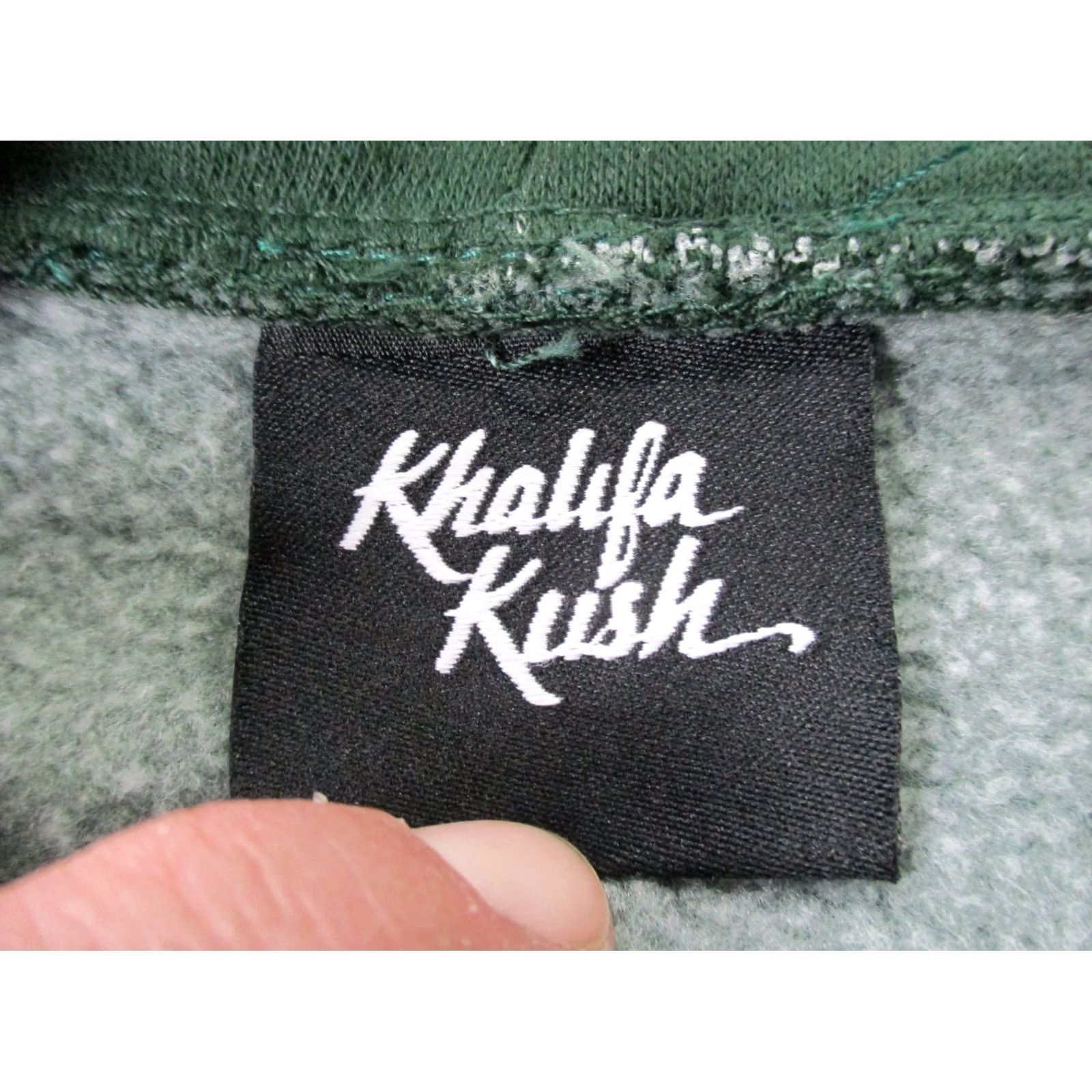 Vintage Khalifa Kush Hoodie Mens L Green Logo Pullover Hooded Sweatshirt Size US L / EU 52-54 / 3 - 6 Thumbnail