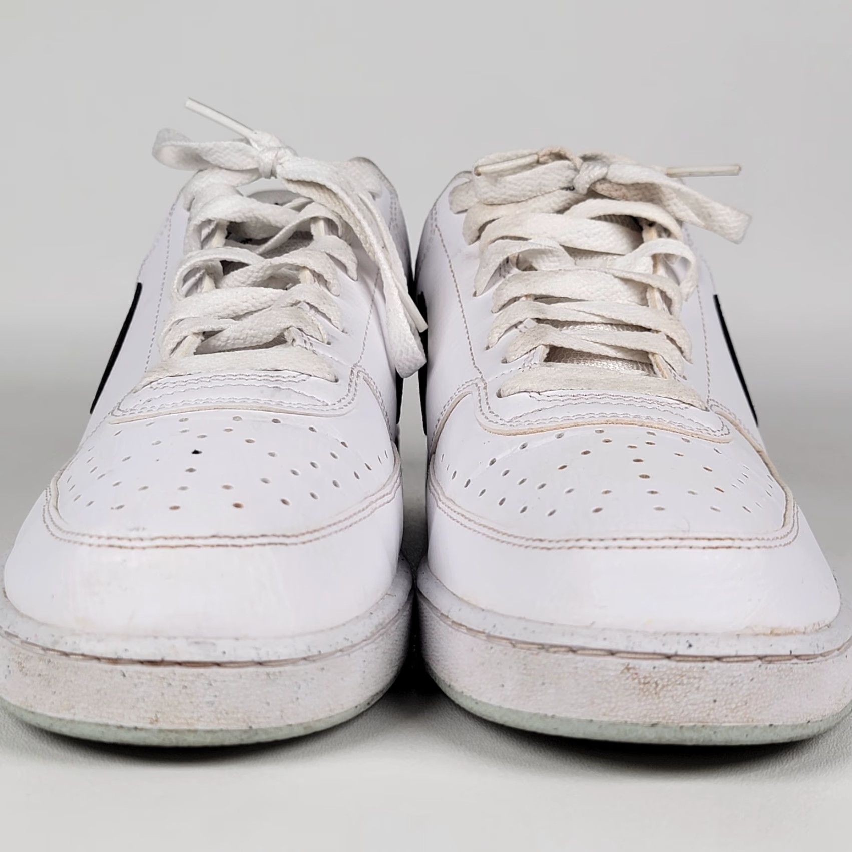 Nike Nike Court Vision Low Lifestyle Sneakers White/Black DH2987-110 Mens 10.5 Shoes Sneaker Casual Workwear Lifestyle 2023 Mens Size US 11 / EU 44 - 3 Thumbnail