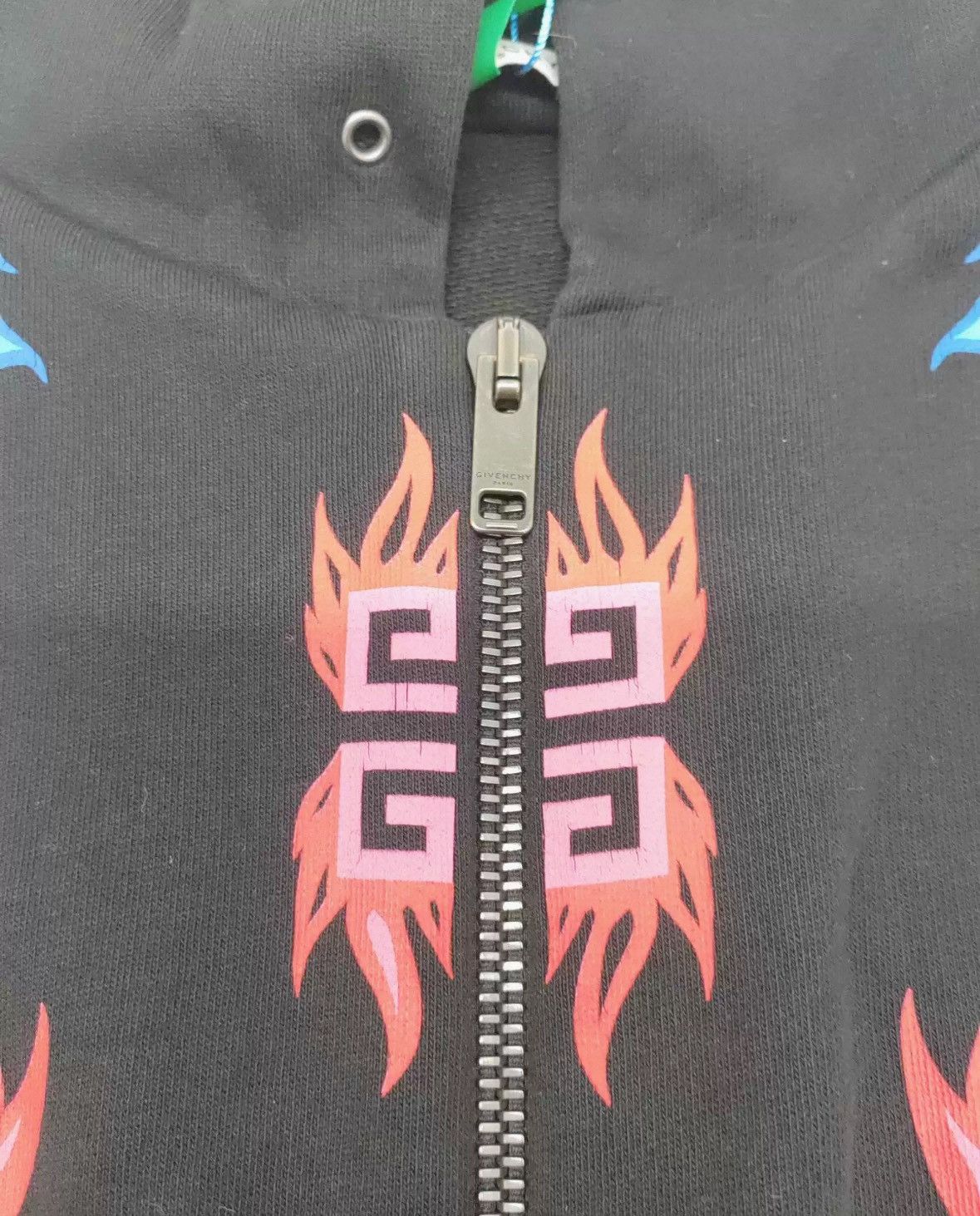 Givenchy Givenchy Black Print Hooded Zip-Up Jacket Size US S / EU 44-46 / 1 - 9 Thumbnail