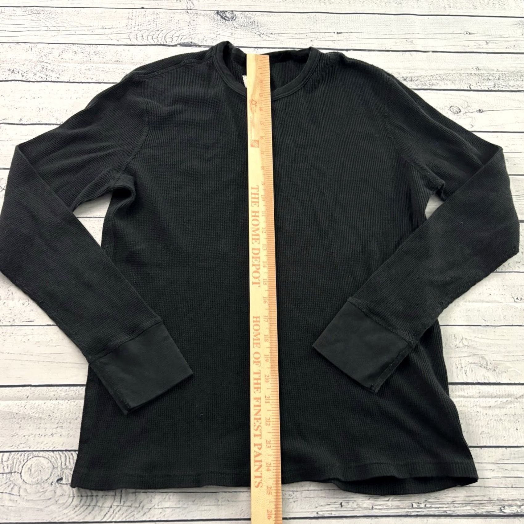Rag & Bone Rage & Bone Long Sleeve Thermal Shirt Men's L Black Size US L / EU 52-54 / 3 - 3 Thumbnail