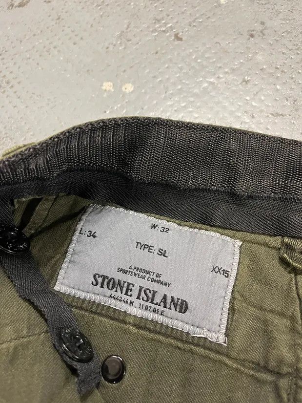 Stone Island Stone Island Khaki Green Cargo Pants Size US 31 - 13 Thumbnail