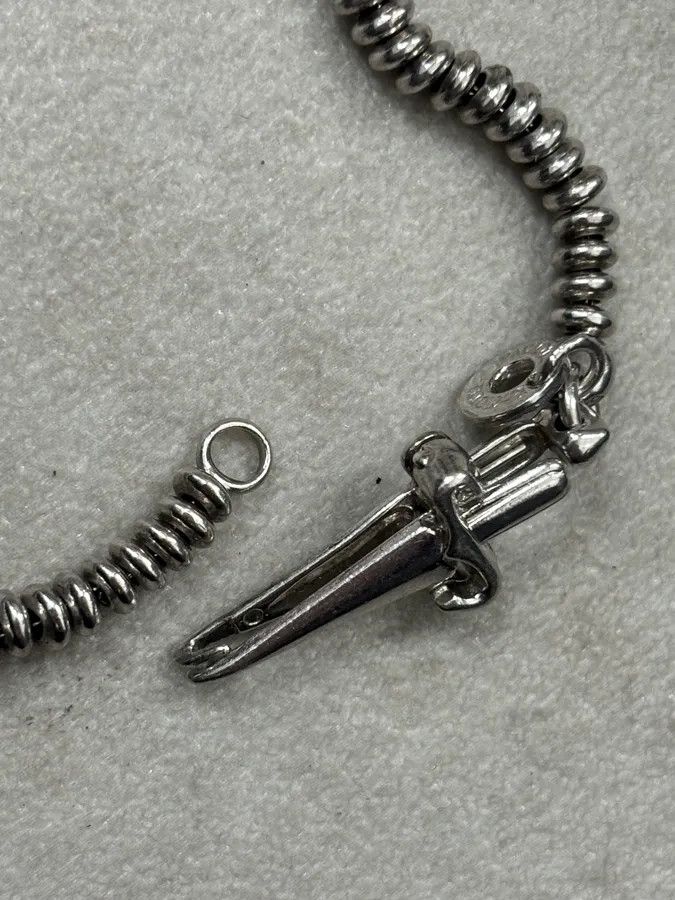 Vintage Cesare Paciotti Silver 925 Bracelet Cross Toggle Charm Size N/A Size ONE SIZE - 8 Thumbnail