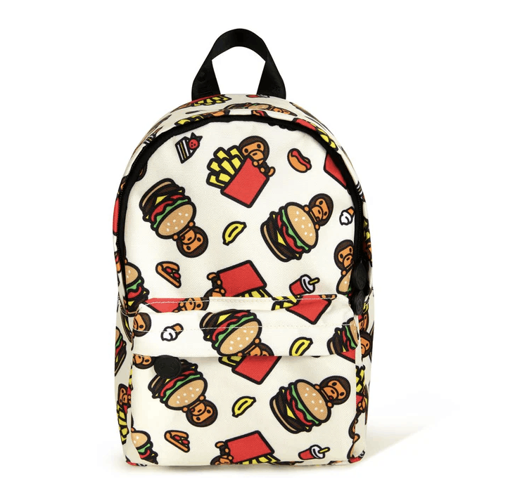 Bape Bape Baby MILO FAST FOOD ALL PRINT PATTERN MINI BACKPACK Size ONE SIZE - 2 Thumbnail