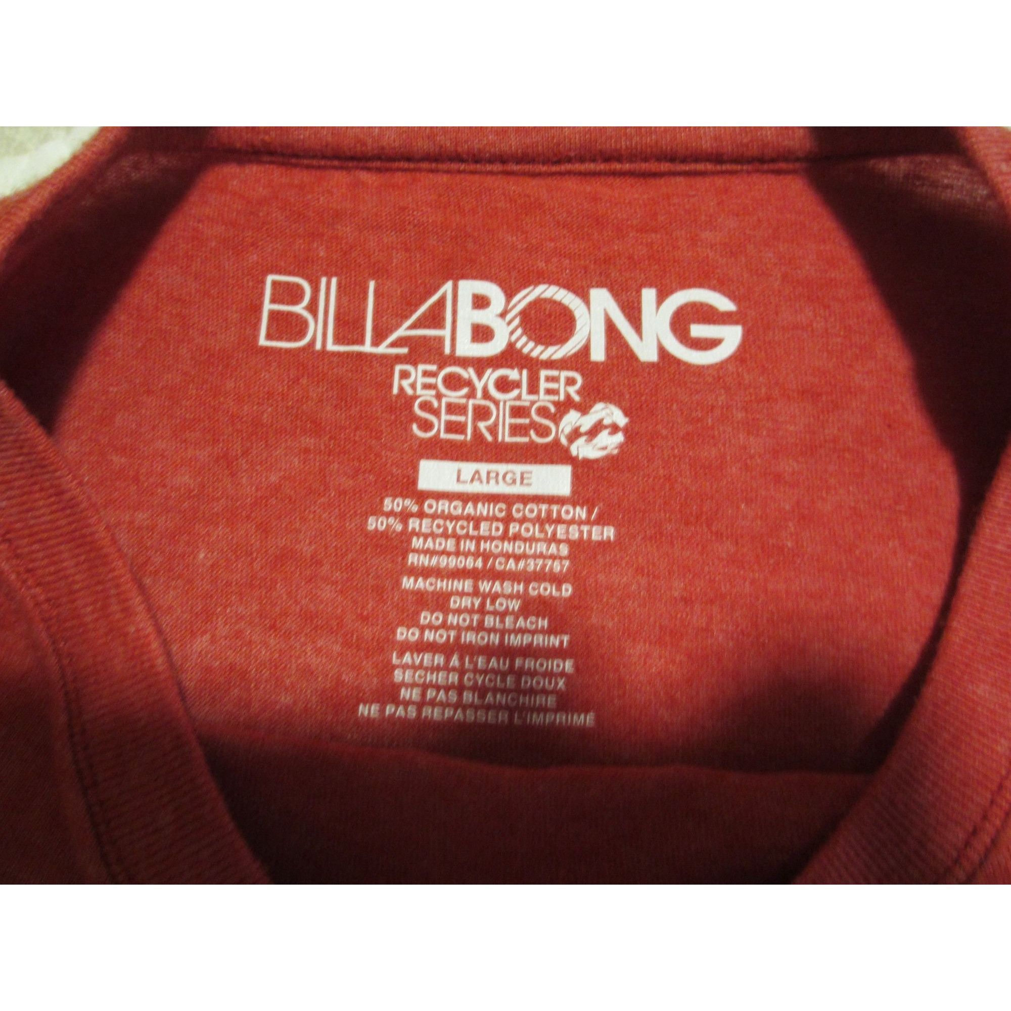Billabong Billabong Mens Red Recycler Series Organic Cotton & Recycled Size US L / EU 52-54 / 3 - 3 Thumbnail