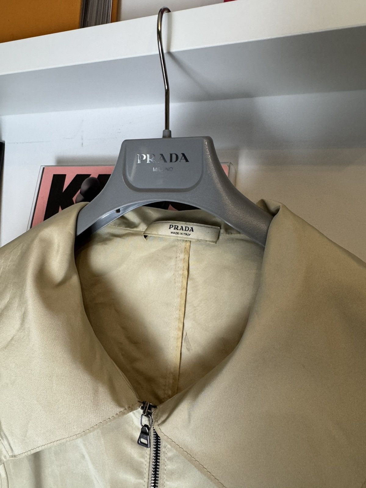 Prada Prada designer vintage silk Jacket light bomber japanese Size M / US 6-8 / IT 42-44 - 3 Thumbnail