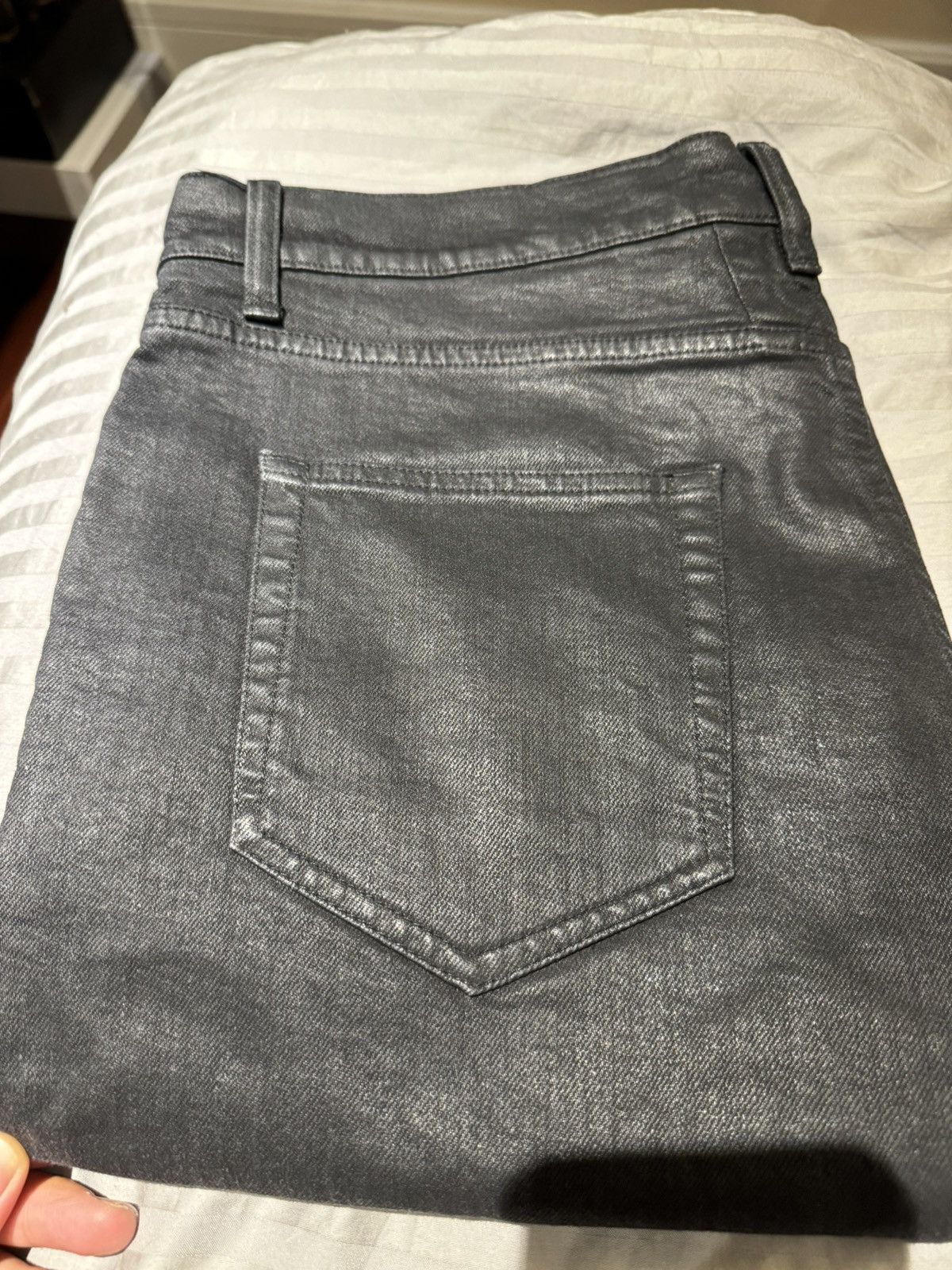 Saint Laurent Paris × Yves Saint Laurent Saint Laurent Waxed denim jeans 2014SS Size US 33 - 10 Thumbnail