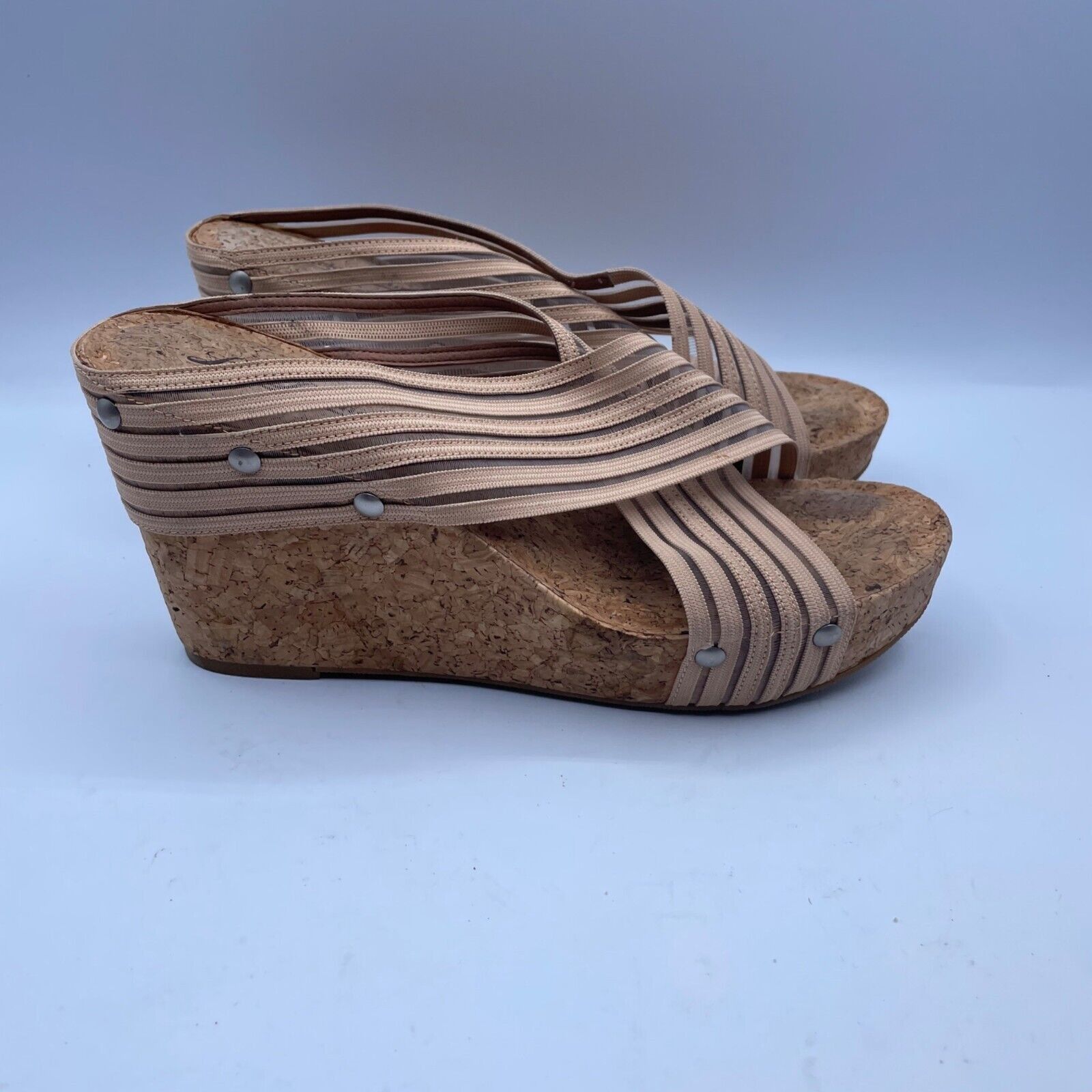 Lucky Brand Lucky Brand Miller 2 Wedge Platform Shoes Cork Sandals 8 Size US 8 / IT 38 - 2 Thumbnail