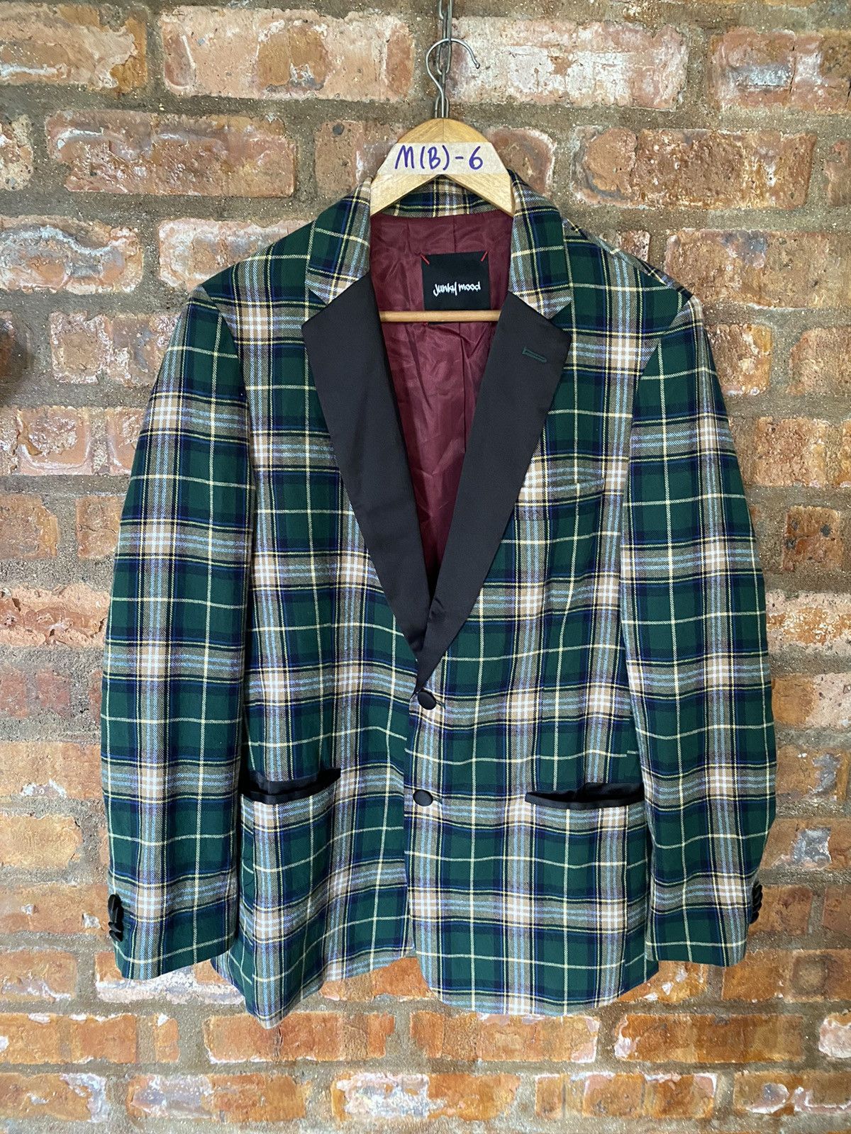 Japanese Brand 2000s Junky Mood Japan checked Jacket Size US M / EU 48-50 / 2 - 2 Thumbnail
