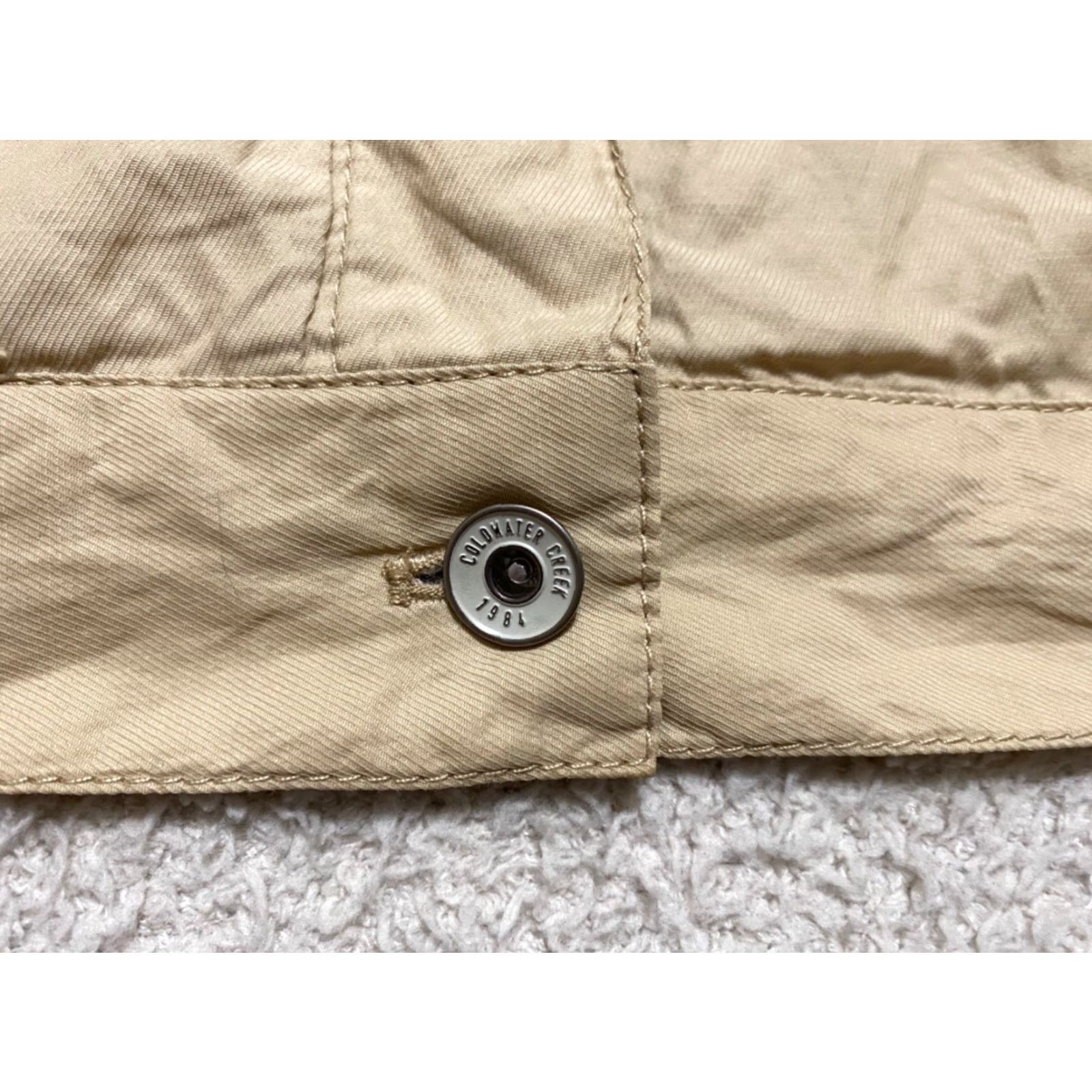 Coldwater Creek Coldwater Creek Blazer Womens 20 Beige Button-Up Nylon Cotton Size 3XL / US 20-22 - 4 Thumbnail