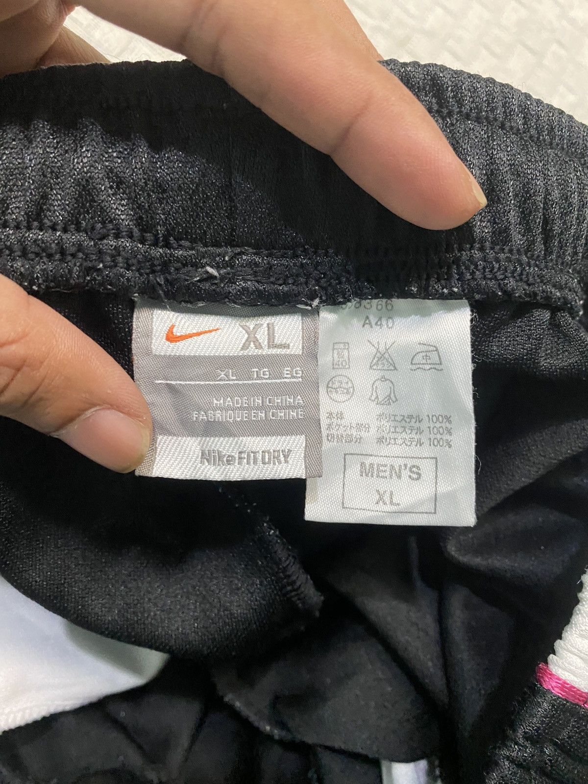 NOCTA × Nike 💥 VINTAGE NIKE 90S BAGGY WIDE LEG SWOOSH TRACK PANTS Y2K Size US 26 / EU 42 - 3 Thumbnail