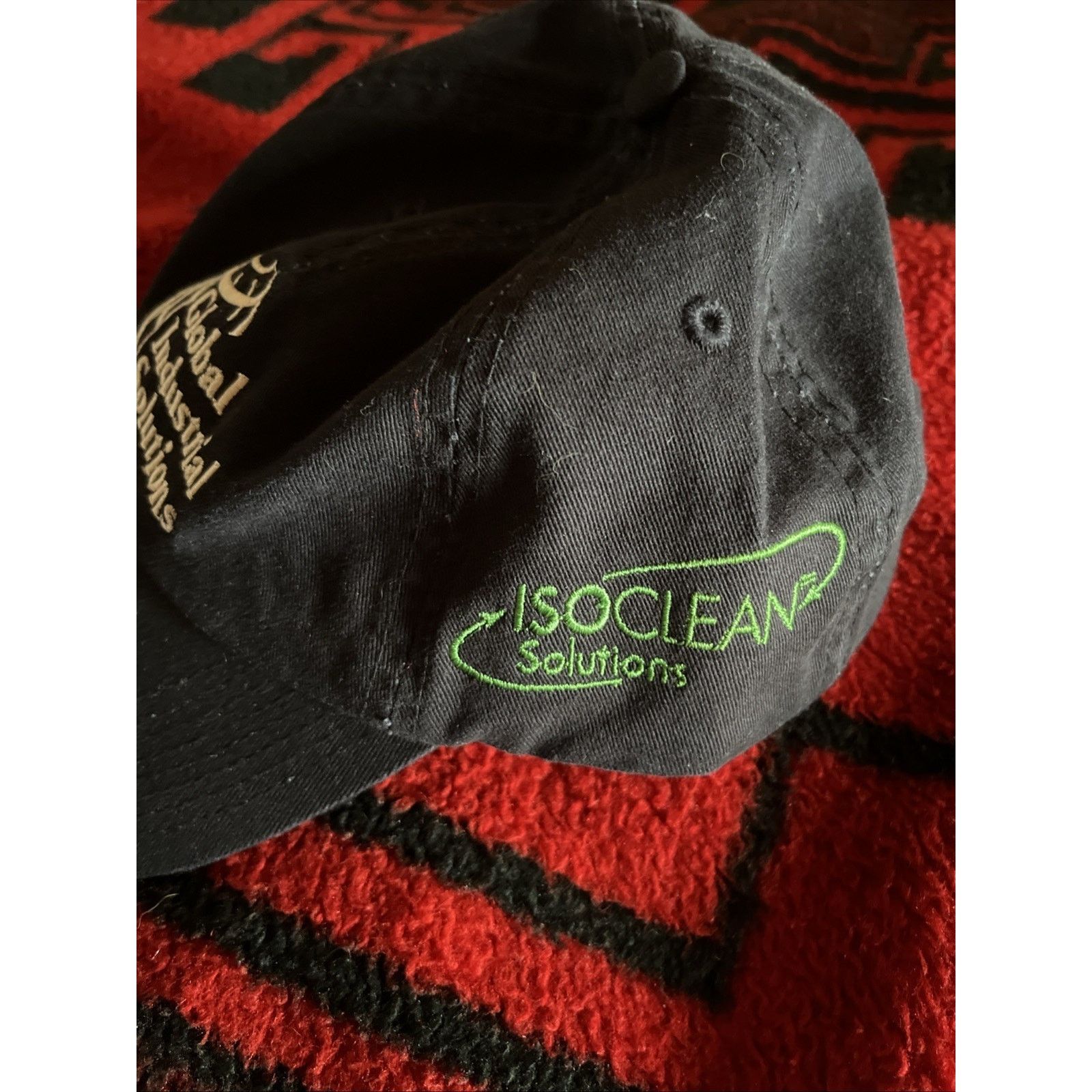 Richardson Vintage Hat Black Global Industrial Solutions Baseball Cap Size ONE SIZE - 3 Thumbnail