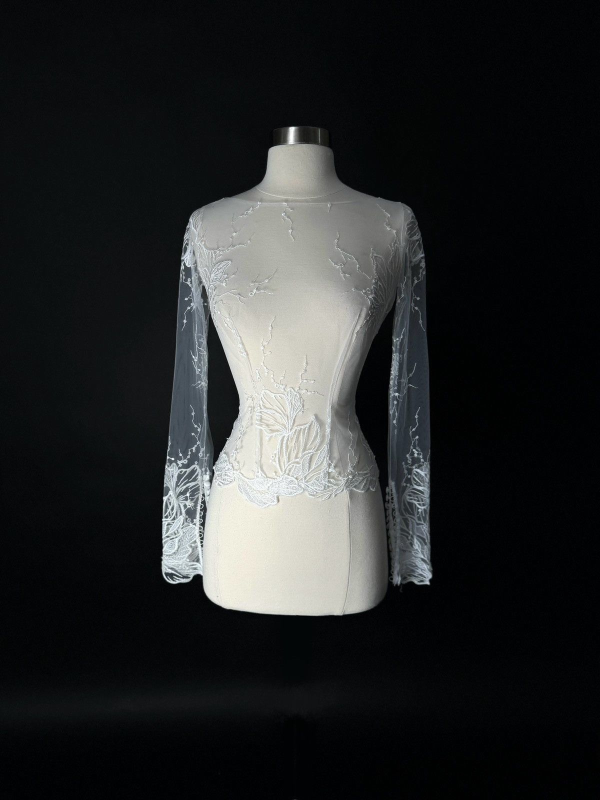 Other Preloved US 0 Embroidered Lace Anna Augusta Bridal Cape Size XS / US 0-2 / IT 36-38 - 1 Thumbnail