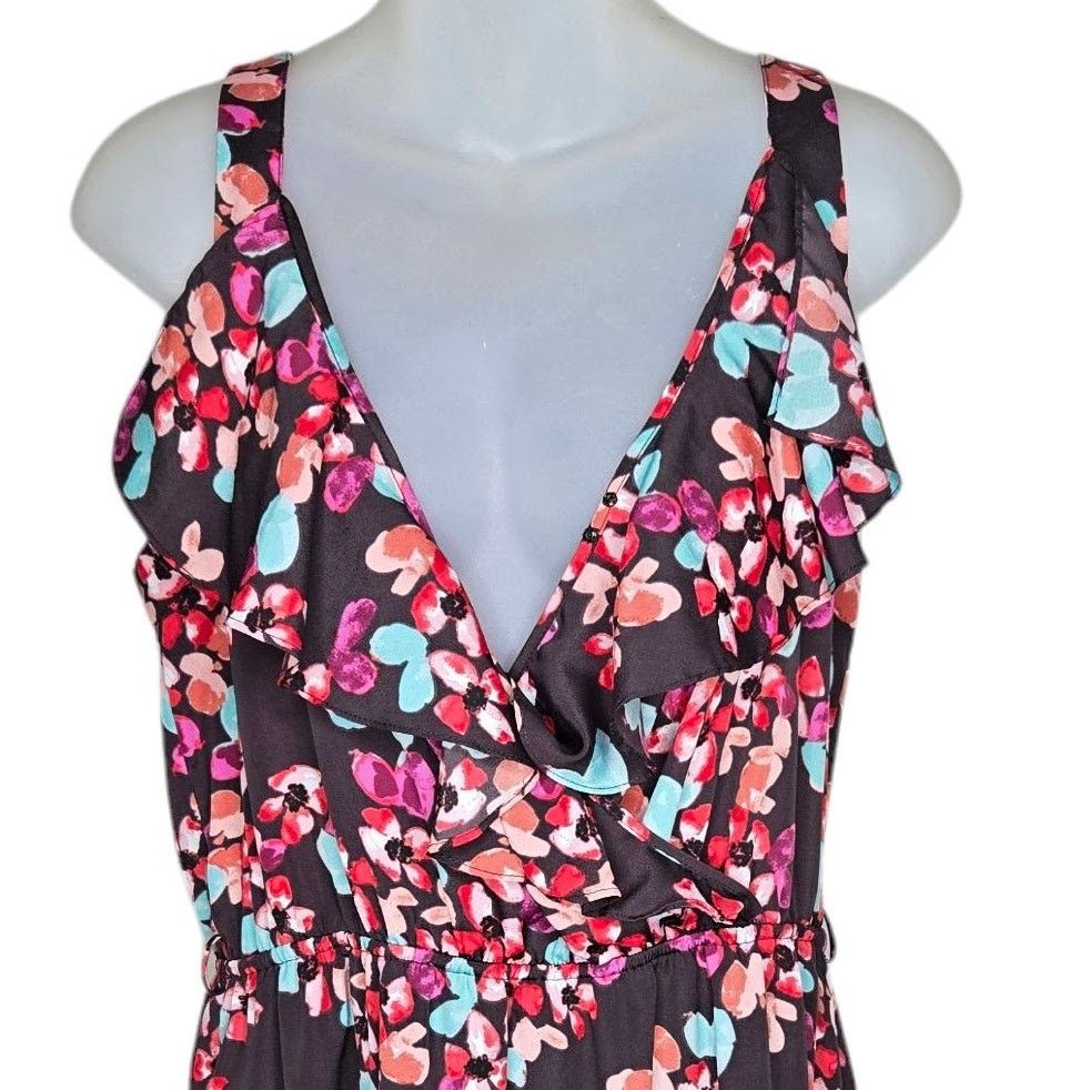 Other Fynn and Rose Womens Floral Dress Large Anthropologie Size L / US 10 / IT 46 - 2 Thumbnail