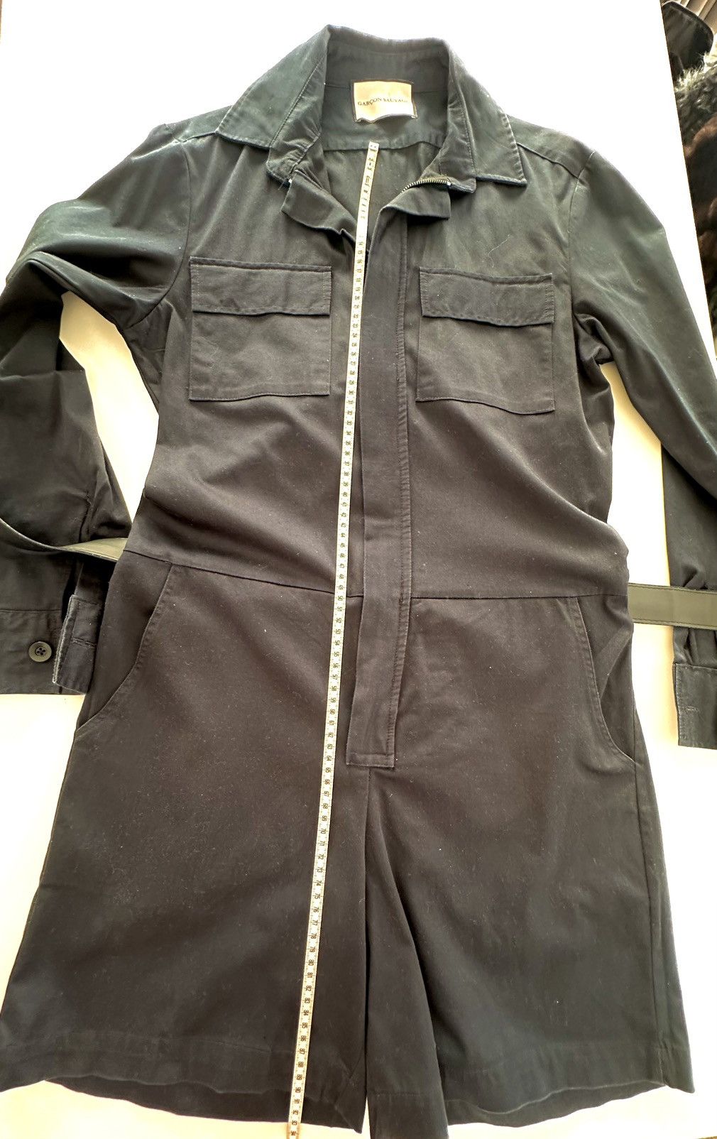 Designer Overall Jumpsuit Shorts Long Sleeve Size US 30 / EU 46 - 10 Thumbnail