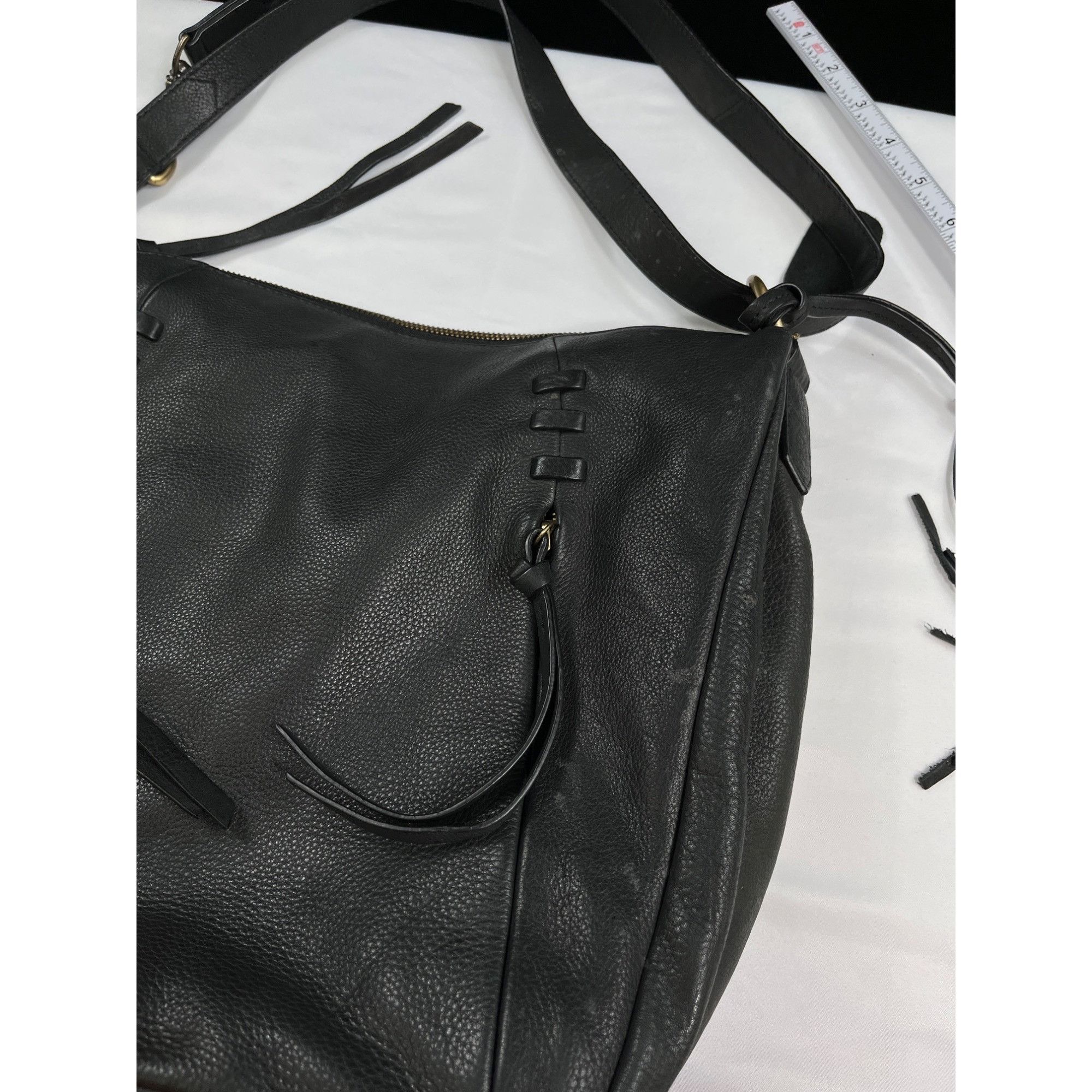 Wilsons Leather Wilsons Leather Large Black Shoulder Bag SKU 7536 Size ONE SIZE - 17 Thumbnail