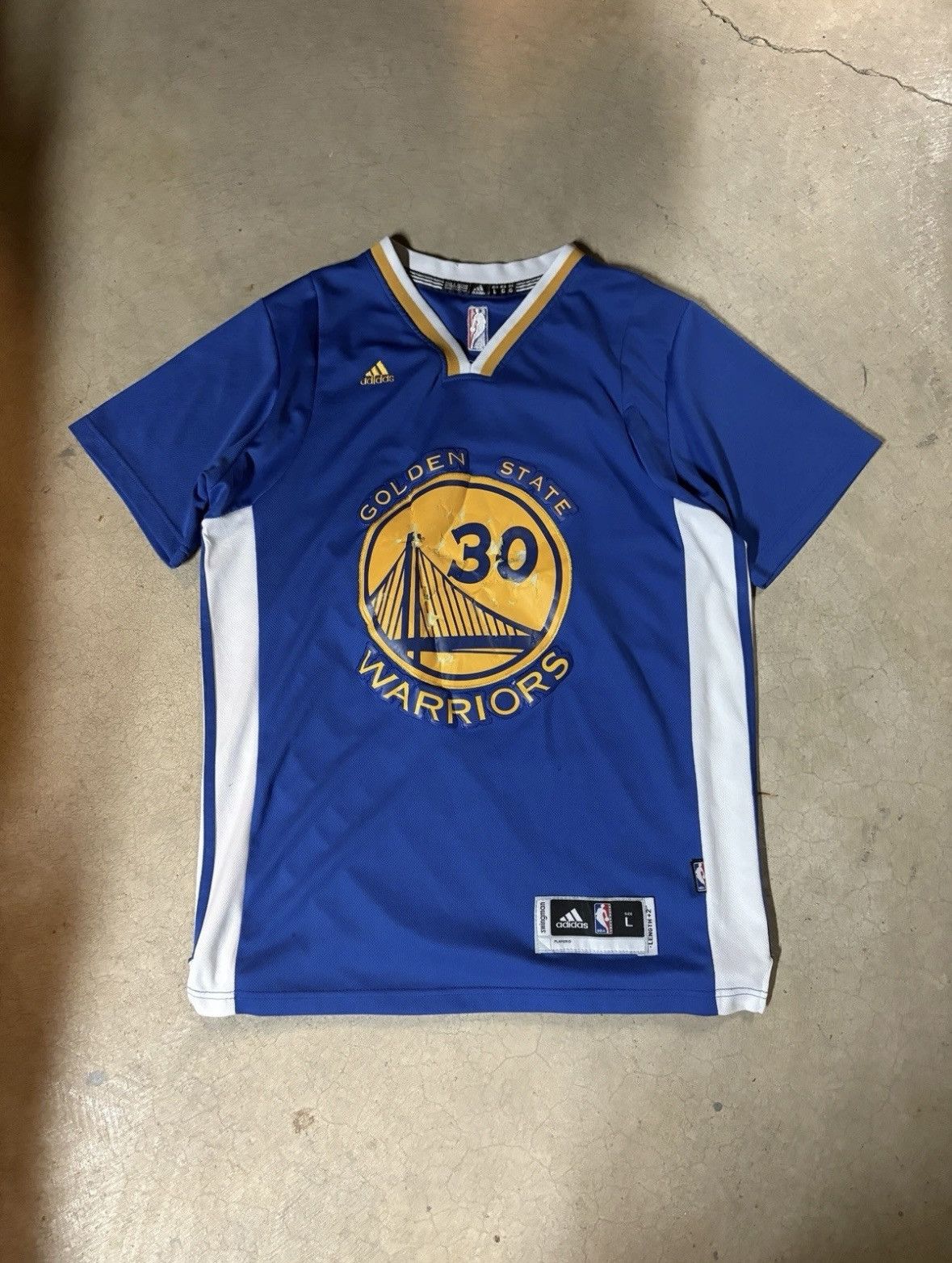 Adidas Adidas Steph Curry Golden State Warriors Jersey Shirt Size US L / EU 52-54 / 3 - 1 Thumbnail