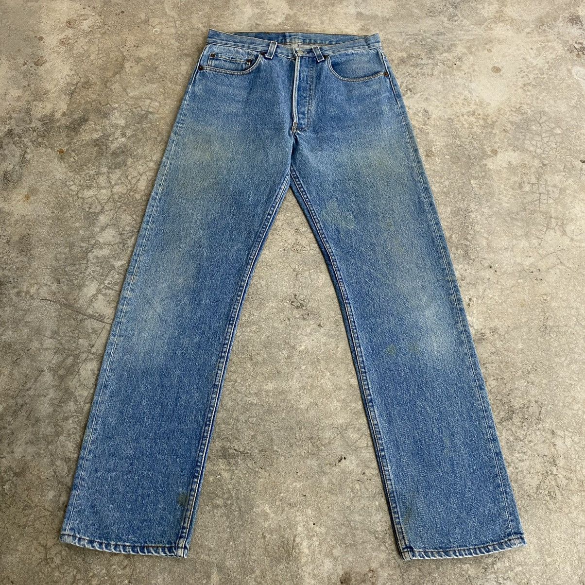 Levi's Vintage 80’s Levis 501 Faded Stonewashed Blue Jeans Size US 30 / EU 46 - 1 Thumbnail