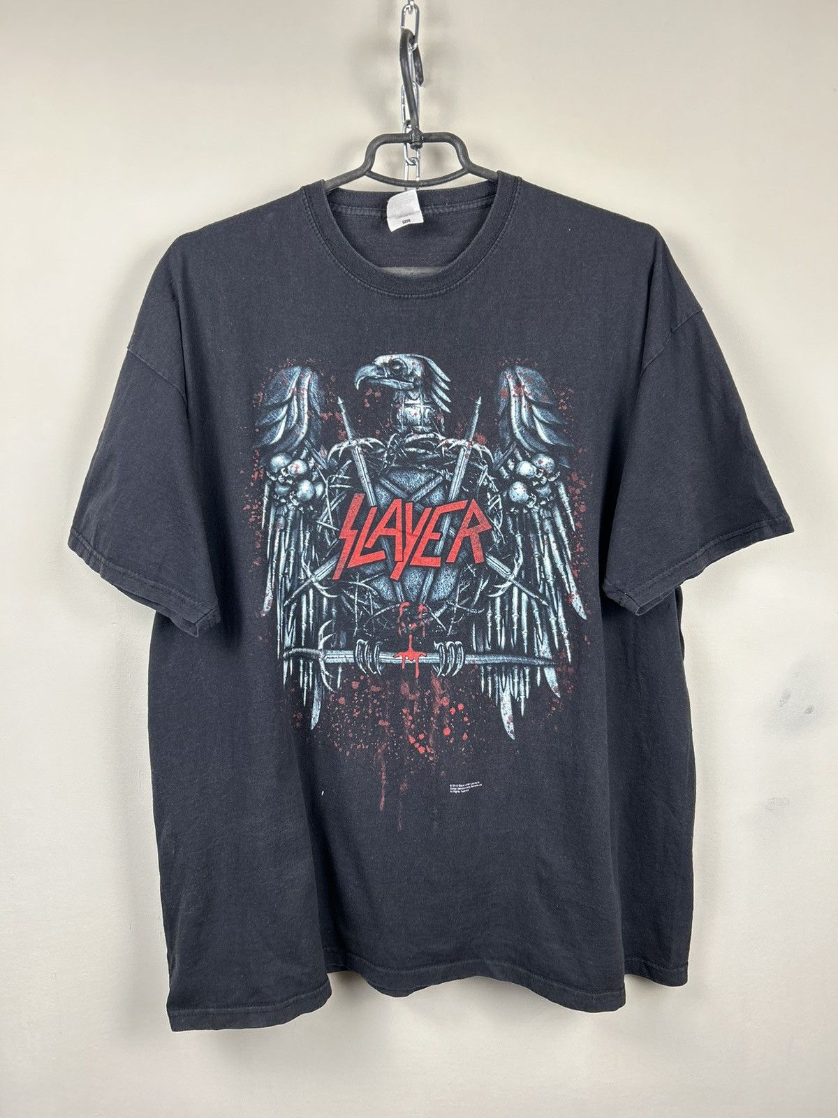 Band Tees Vintage 2013 Slayer Eagle Logo Band Tees Size US XXL / EU 58 / 5 - 1 Thumbnail
