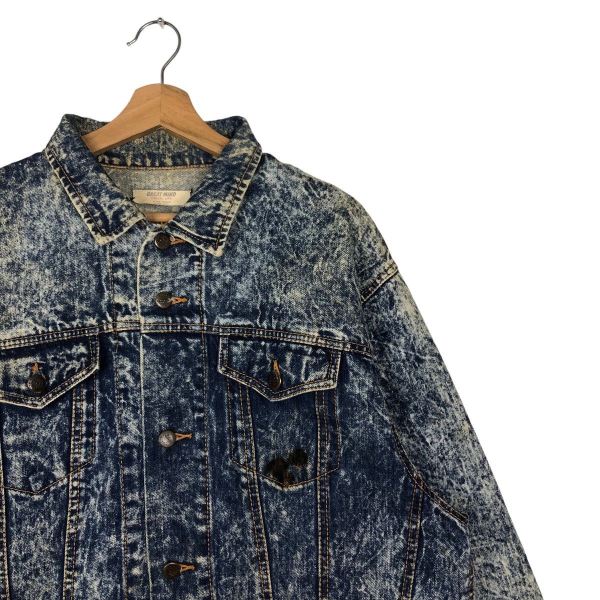 Japanese Brand 🔥90’s Vintage Denim Jacket Bomber Great Mind Japan Made Size US M / EU 48-50 / 2 - 5 Thumbnail