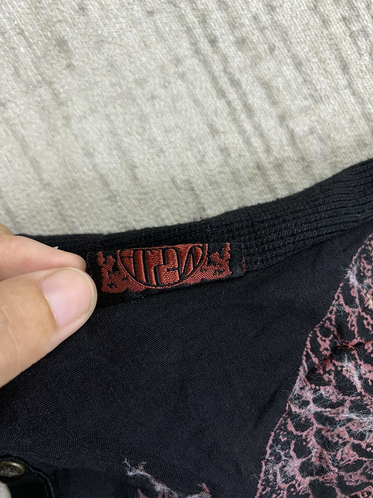 If Six Was Nine 🔥Rare Vintage Ozz Oneste Dragon Printed Bondage Punk Jacket Size XS / US 0-2 / IT 36-38 - 14 Thumbnail