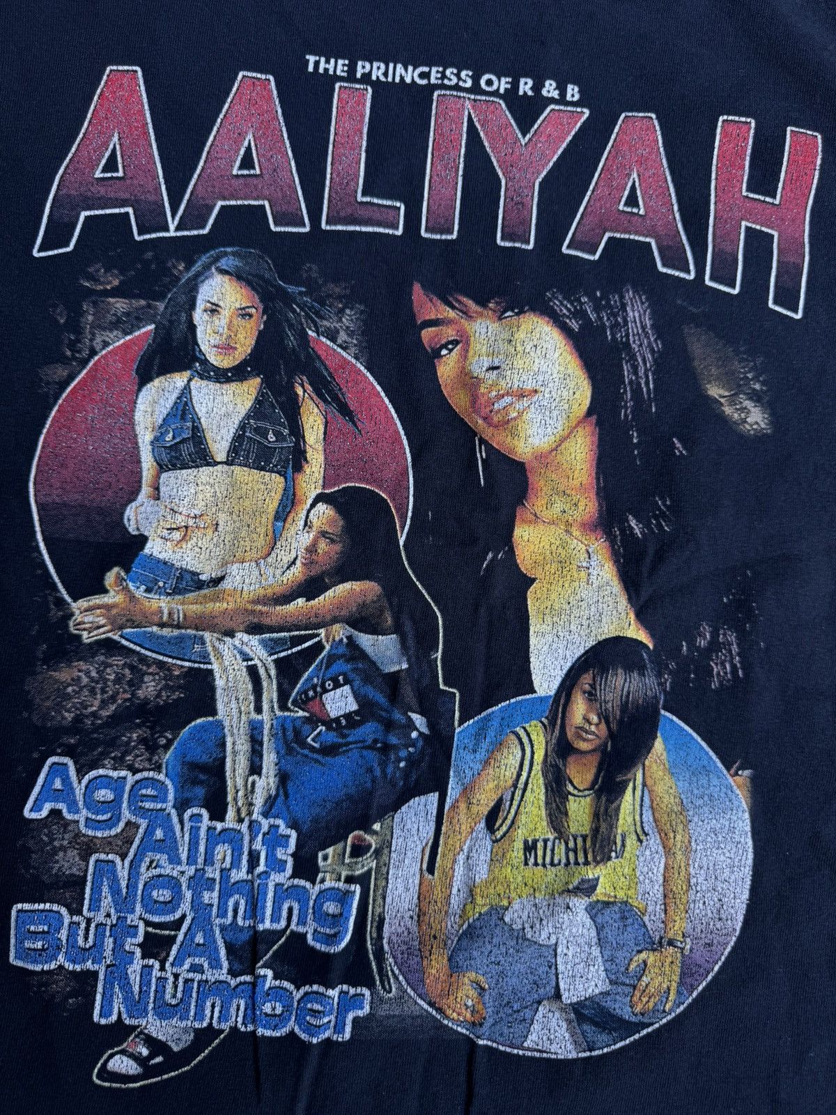 Vintage Aaliyah t shirt Size US L / EU 52-54 / 3 - 2 Thumbnail