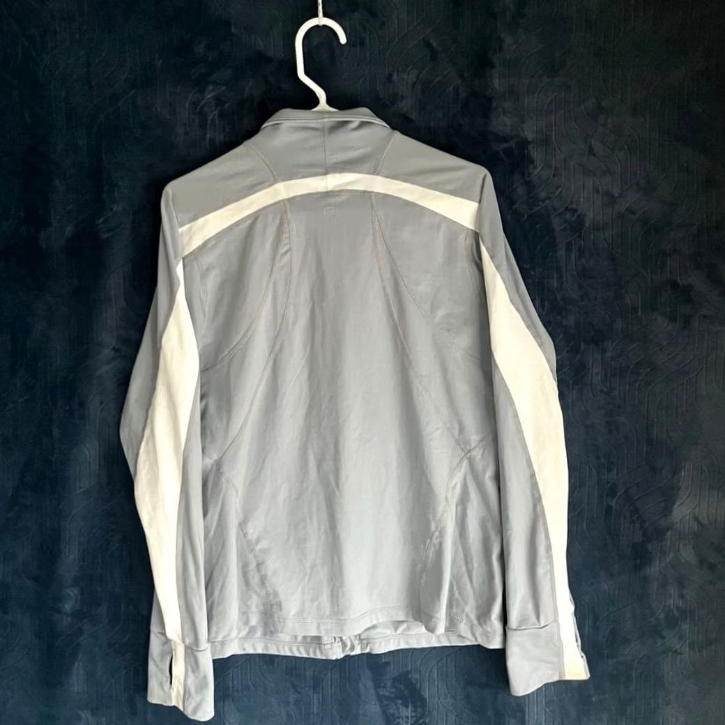 Gap GAP Fit Active Performance Zip Up Sweater Gray White Womens Size XL Size XL / US 12-14 / IT 48-50 - 4 Thumbnail