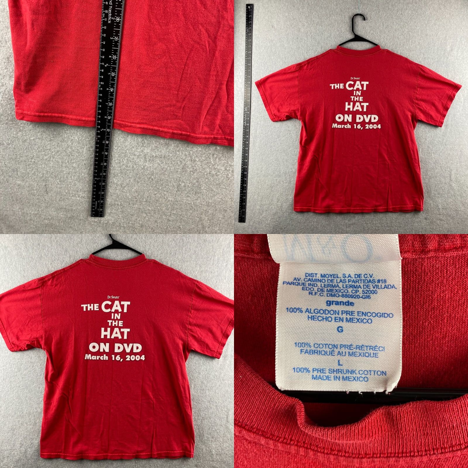 Vintage VINTAGE M&O KNITS Shirt Mens L Red Heavyweight Knit Short Sleeve Logo Modern 90s T-Shirt Boys, Womens, Mens, Womens Size US L / EU 52-54 / 3 - 9 Thumbnail