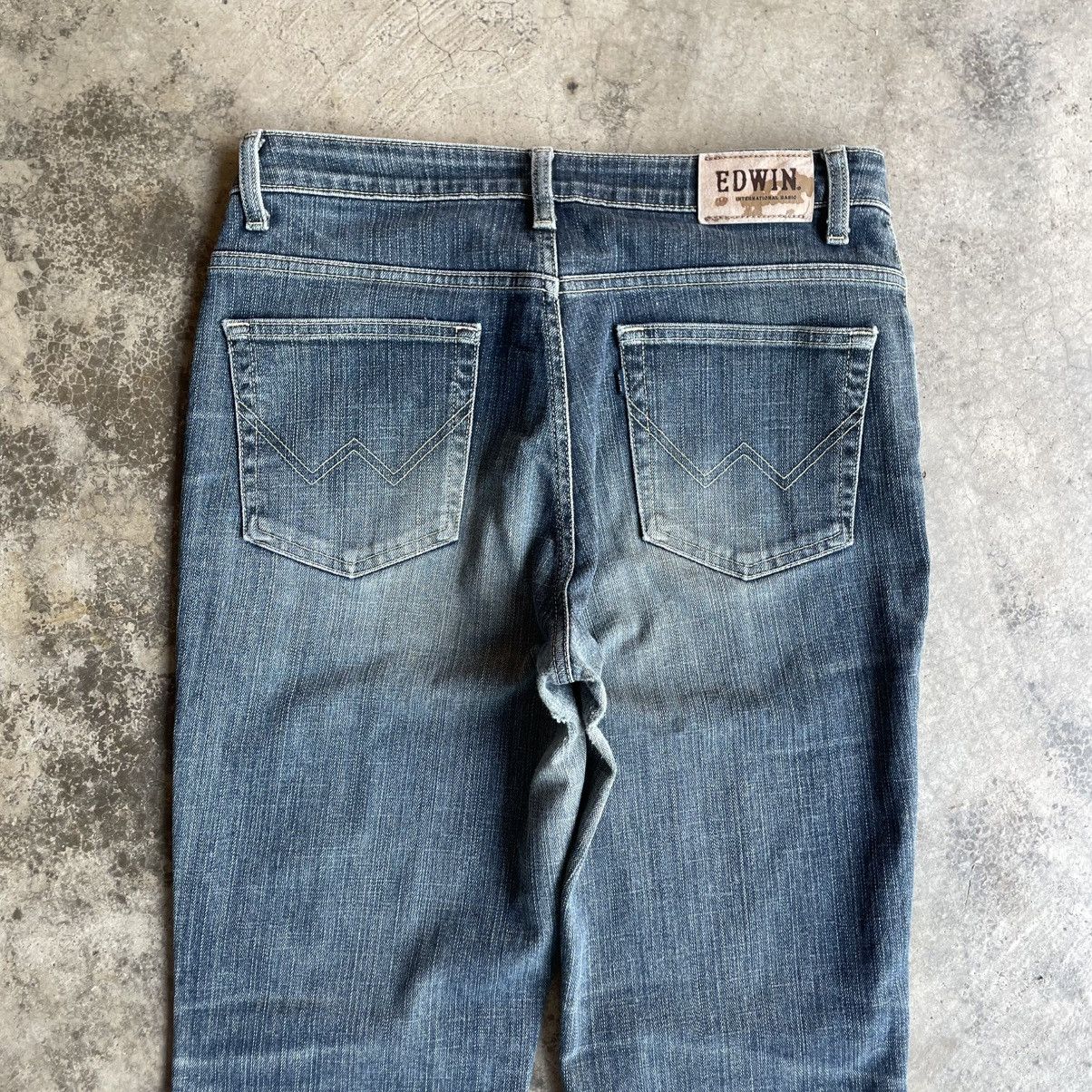 Edwin 🔥Vintage Edwin 4004 Stoned Washed Women Distress Denim Jeans Size 31" - 5 Thumbnail