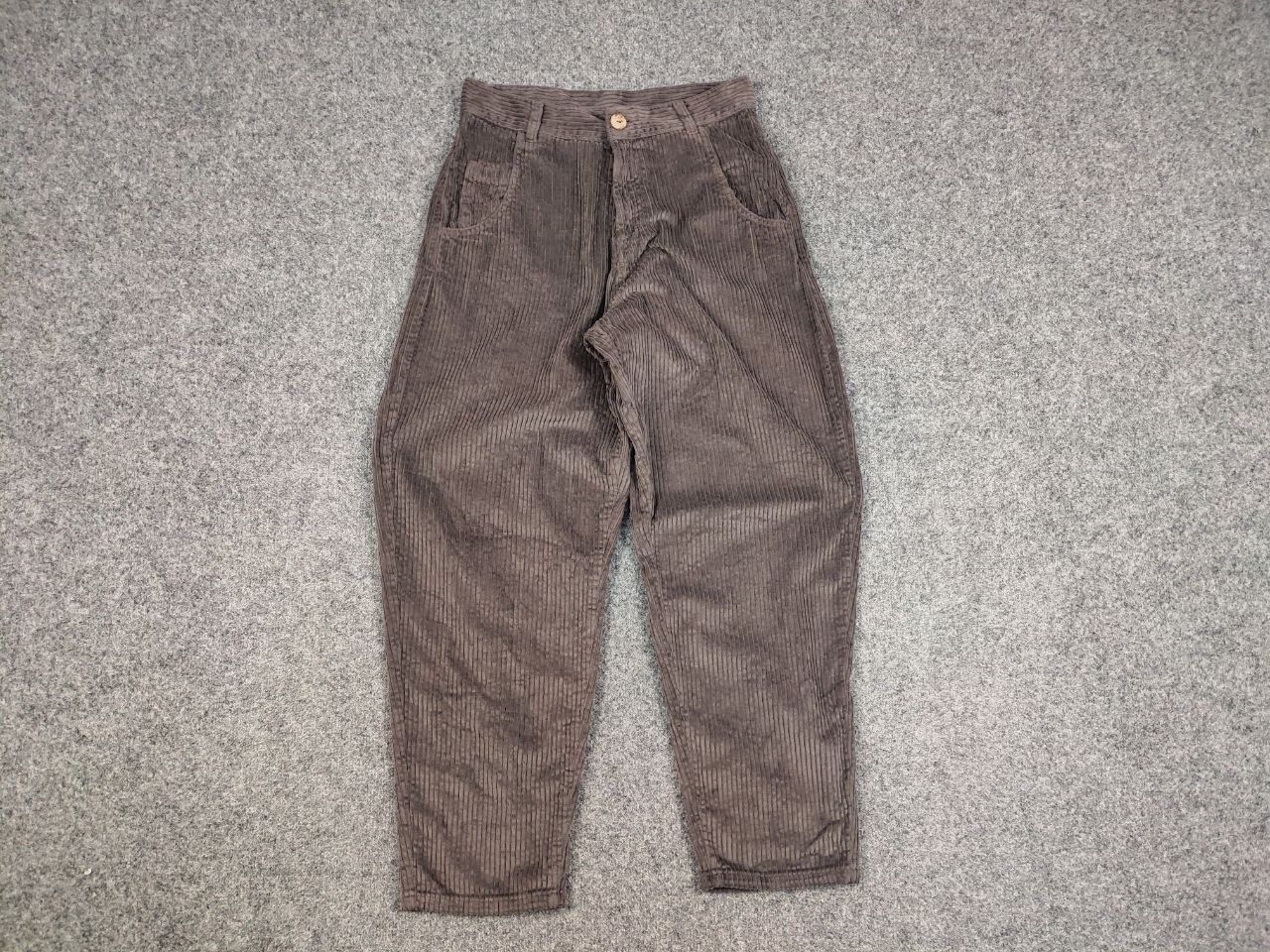 Japanese Brand Play Up Design Mom Baggy Corduroy Women's Pants Size 28" / US 6 / IT 42 - 11 Thumbnail