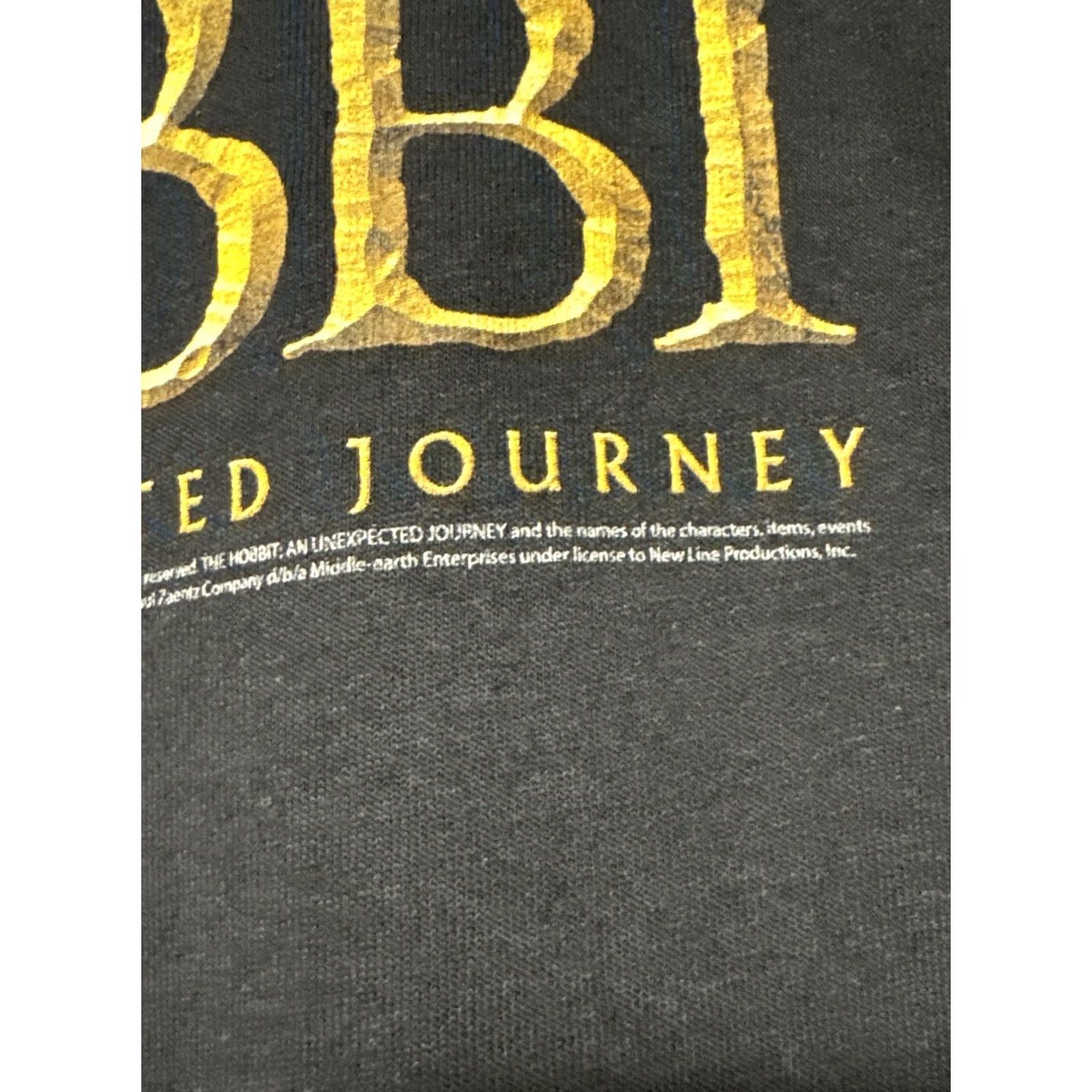 Delta Delta The Hobbit Unexpected Journey T Shirt Movie Crew Neck Short Sleeve Black Cotton Knit Regular Size L Men Clothing Size US L / EU 52-54 / 3 - 5 Thumbnail