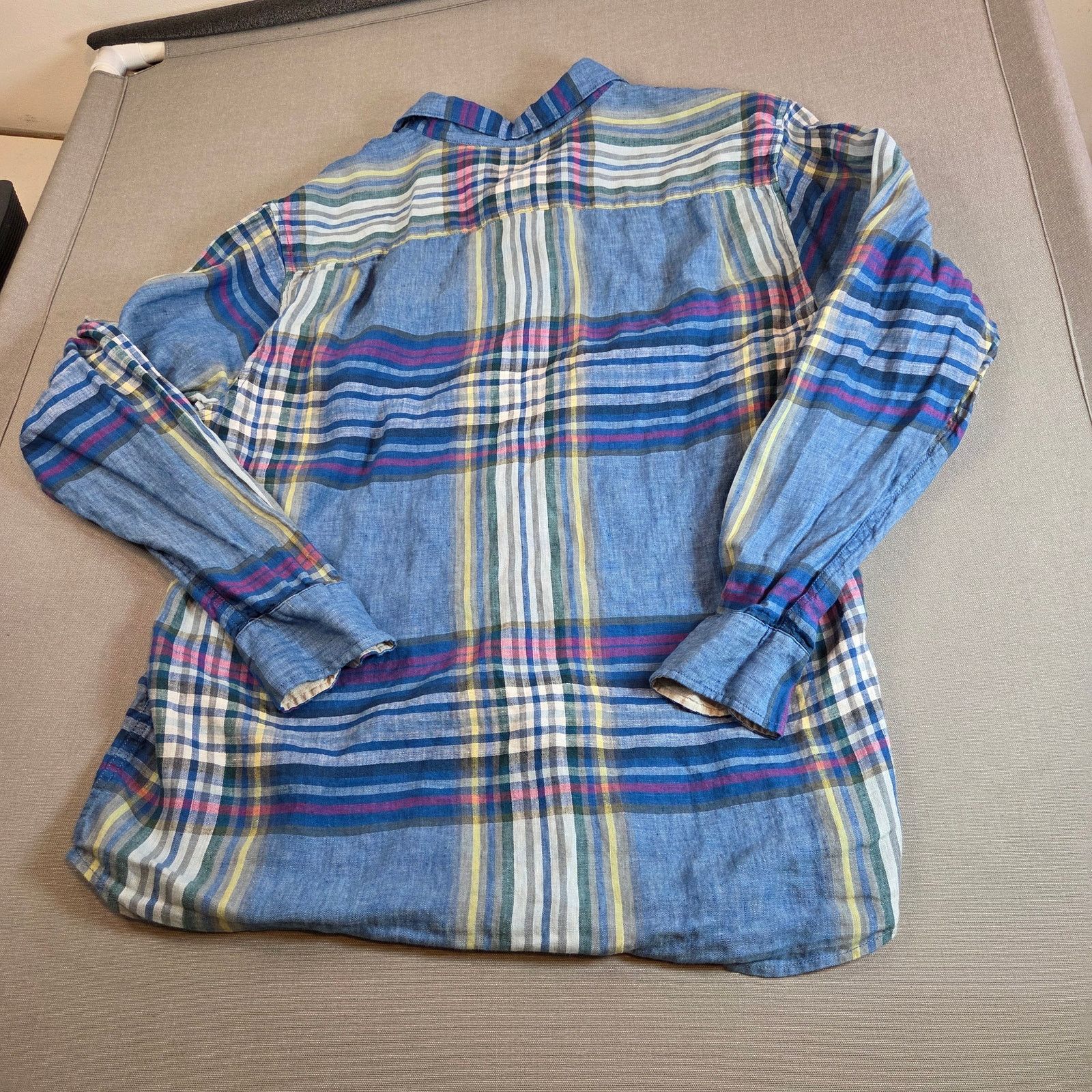Tommy Bahama Tommy Bahama Linen Plaid Button Shirt XL Size US XL / EU 56 / 4 - 13 Thumbnail
