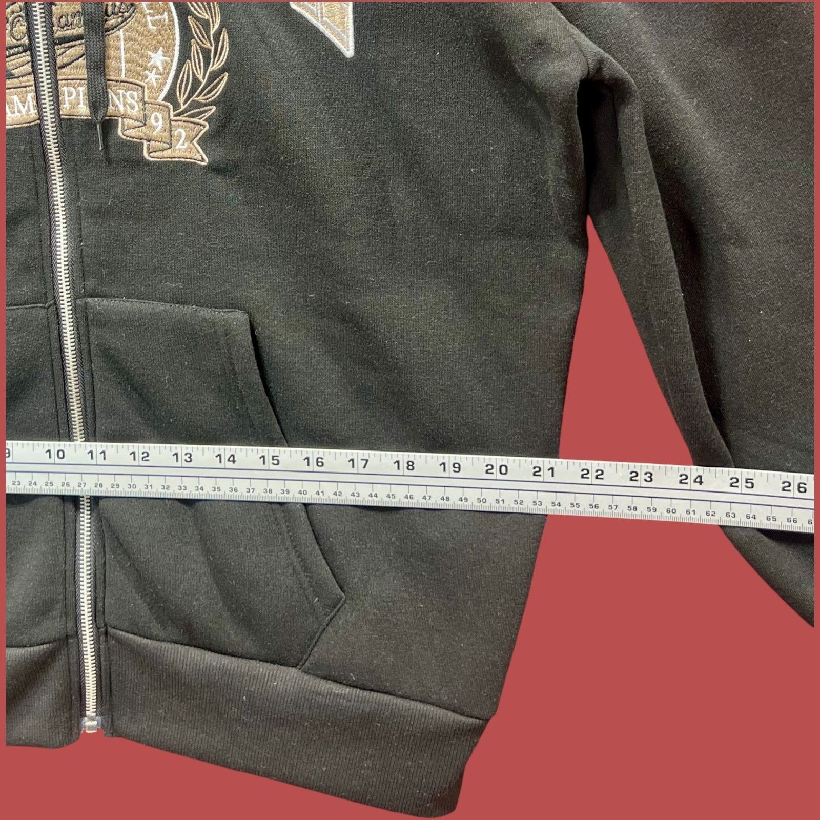 rue21 Rue 21 - Men's Long Sleeve Hooded Sweatshirt - Black - Large Size US L / EU 52-54 / 3 - 4 Thumbnail