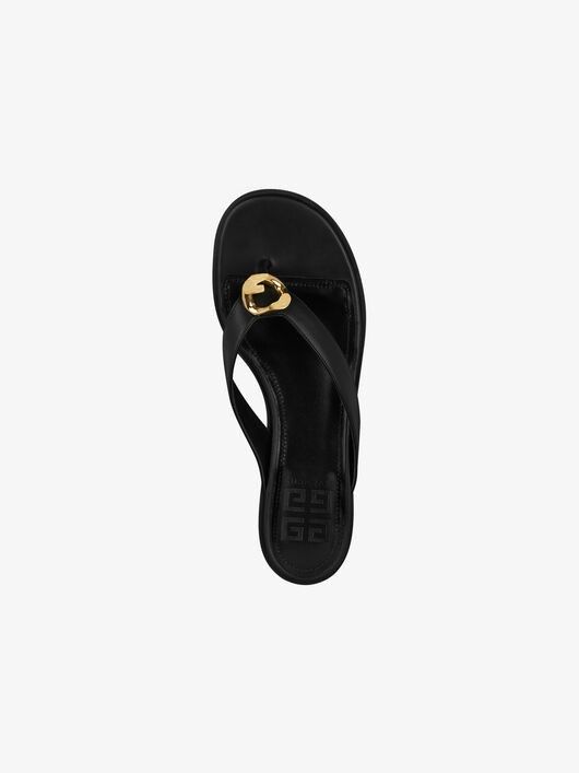 Givenchy o1y0925 Leather Slippers in Black Size US 9 / IT 39 - 3 Thumbnail
