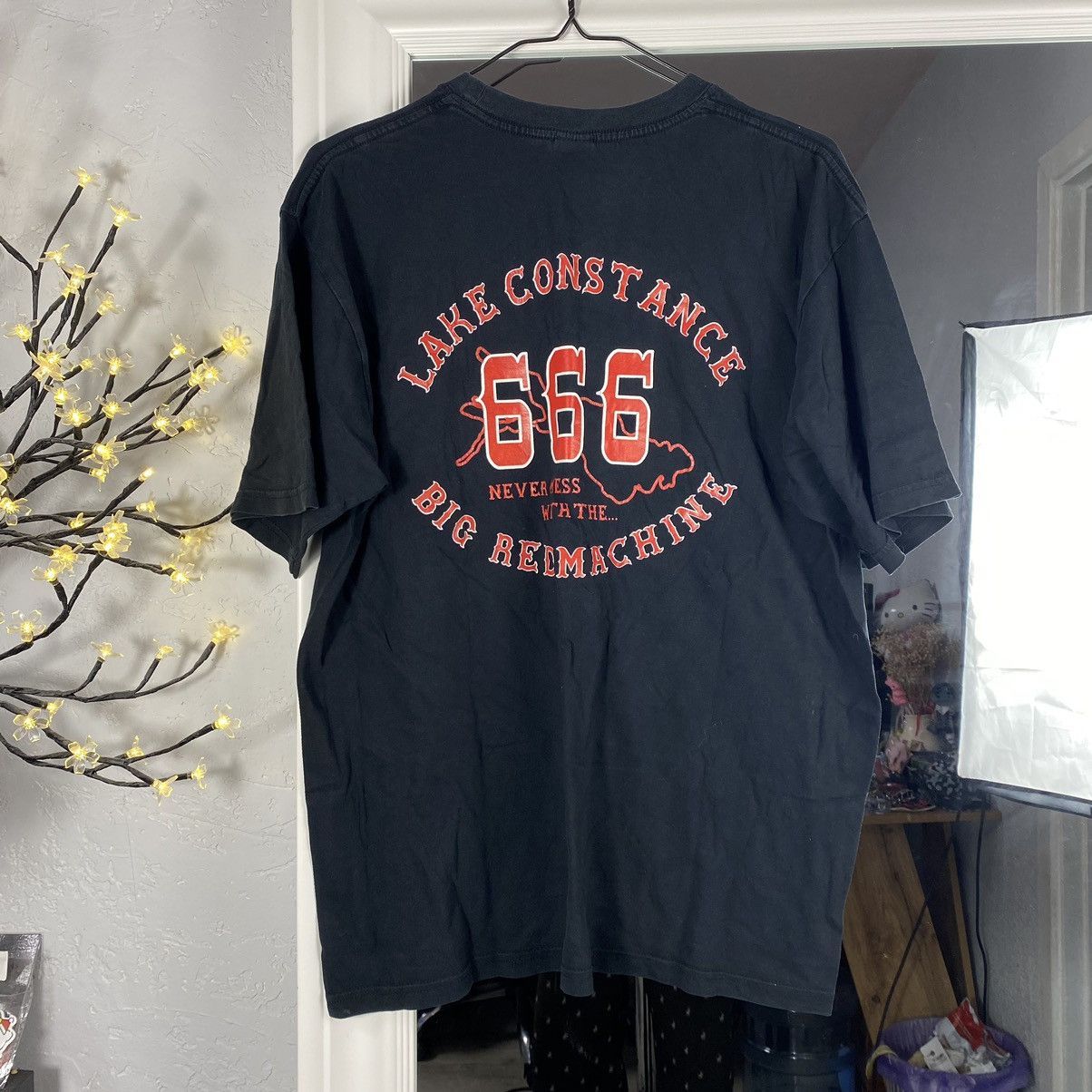 Harley Davidson × Vintage VINTAGE BIG RED MACHINE 666 BIKERS CLUB T SHIRT Size US L / EU 52-54 / 3 - 2 Thumbnail