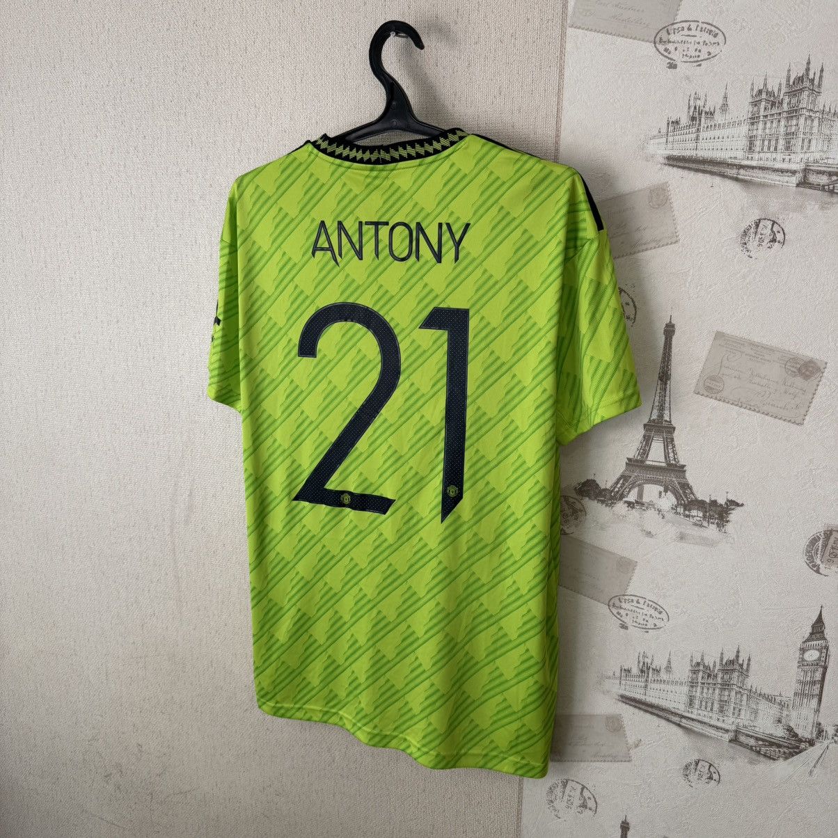 Adidas Adidas 2022-2023 Manchester United Third L- #21 Antony. Size US L / EU 52-54 / 3 - 18 Thumbnail