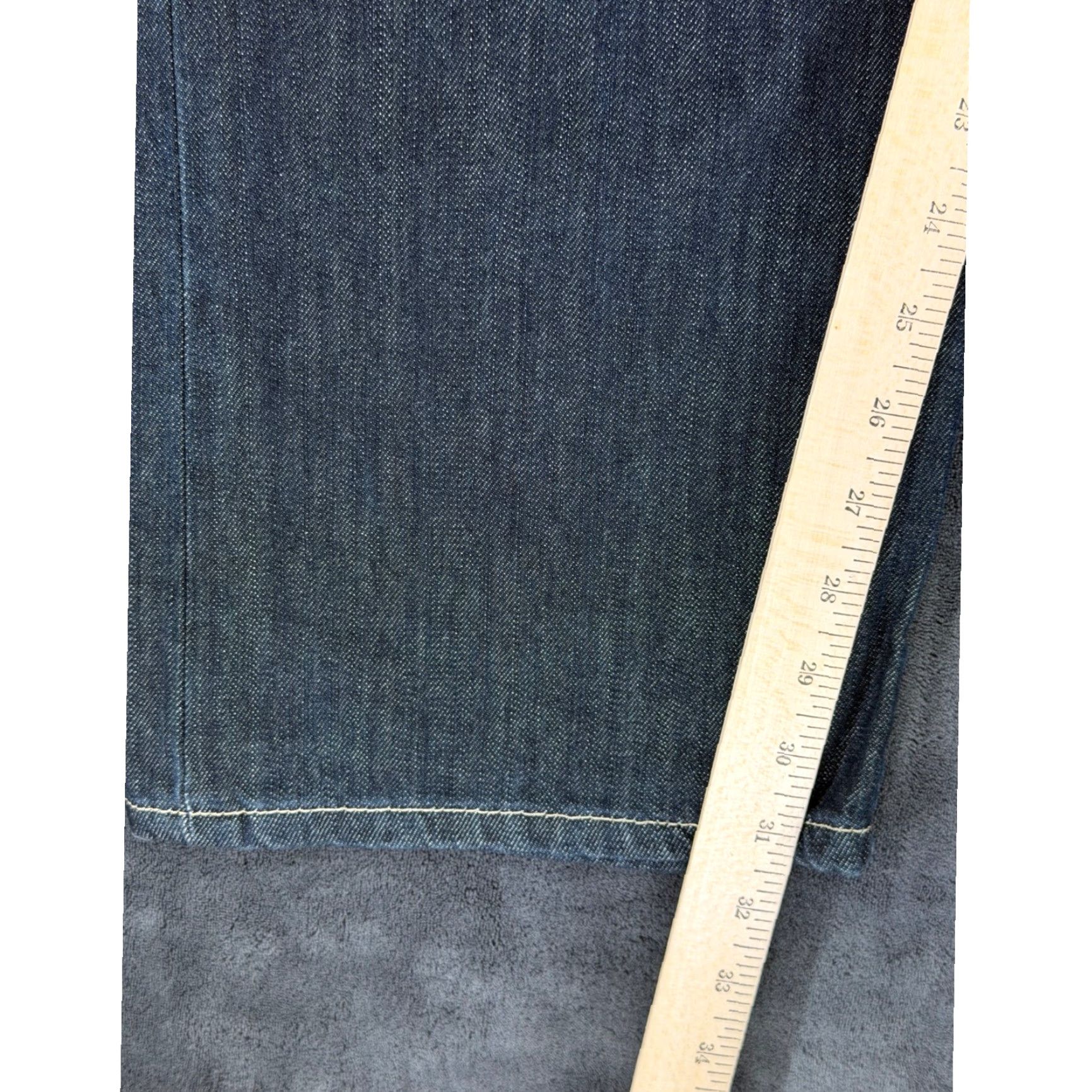 Levi's Levi's 501 Original Fit Jeans 42x32 Dark Wash Indigo Straight Leg Mens Jeans Regular Rise Button Fly 5-Pocket Denim Water-Less Size US 42 / EU 58 - 6 Thumbnail