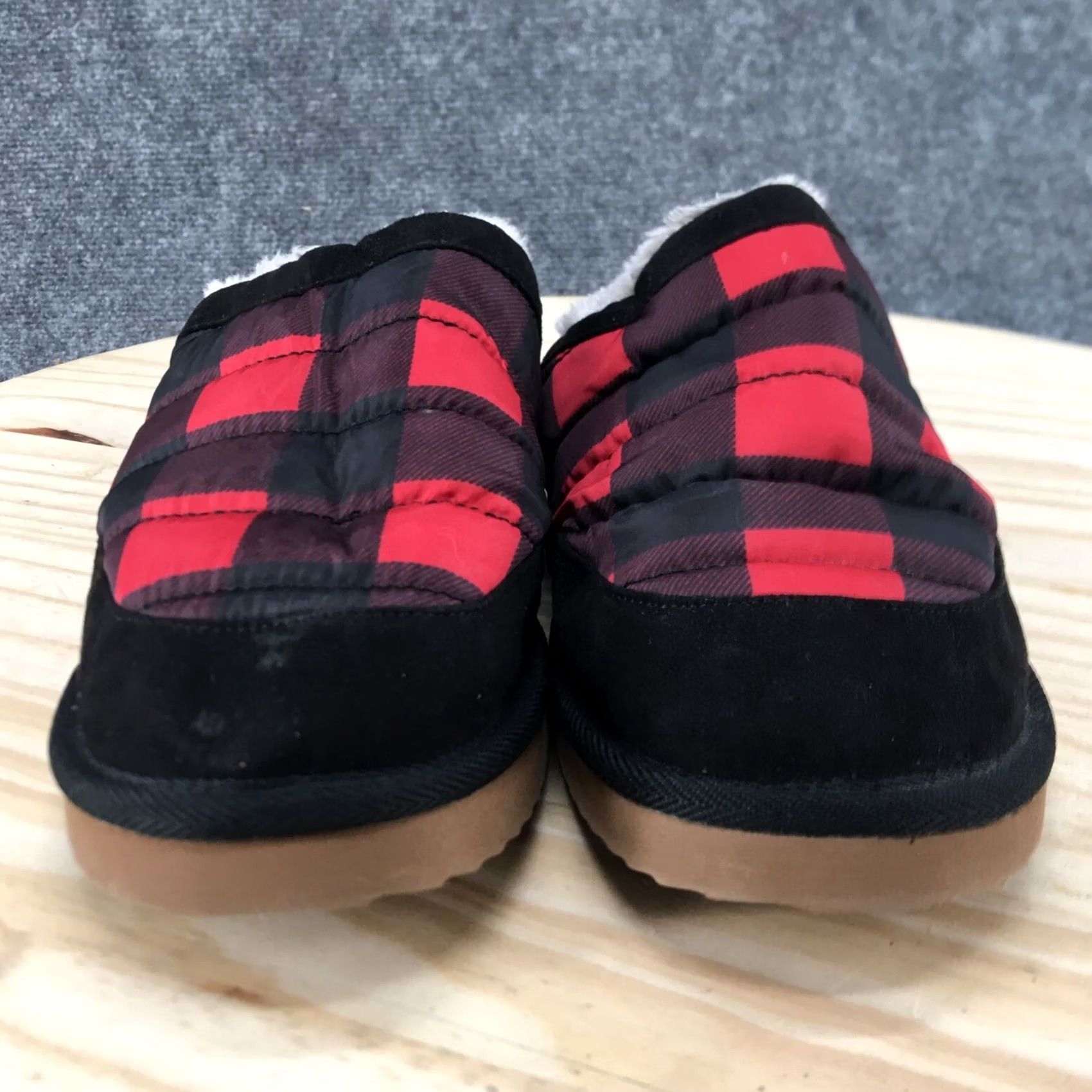 Old Navy Old Navy Slippers Womens 8-9 Puffa Slide Mules Multicolor Comfort Round Plaid Size US 8 / IT 38 - 4 Thumbnail