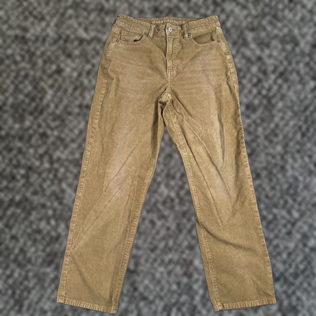 American Eagle Outfitters VINTAGE American Eagle Outfitters Womens Jeans Pants 10 Corduroy Straight Fit Brown Cotton Stretch Size 32" / US 10 / IT 46 - 1 Thumbnail